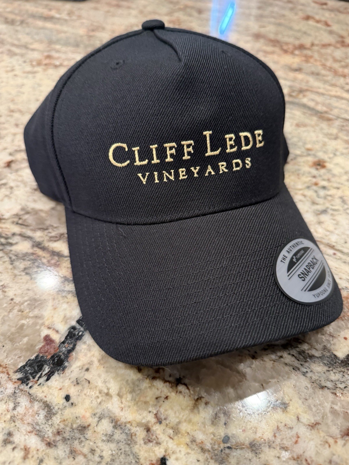 Cliff Lede Vineyards snapback Hat The Classics By Yupopng Acrylic/Wool Black