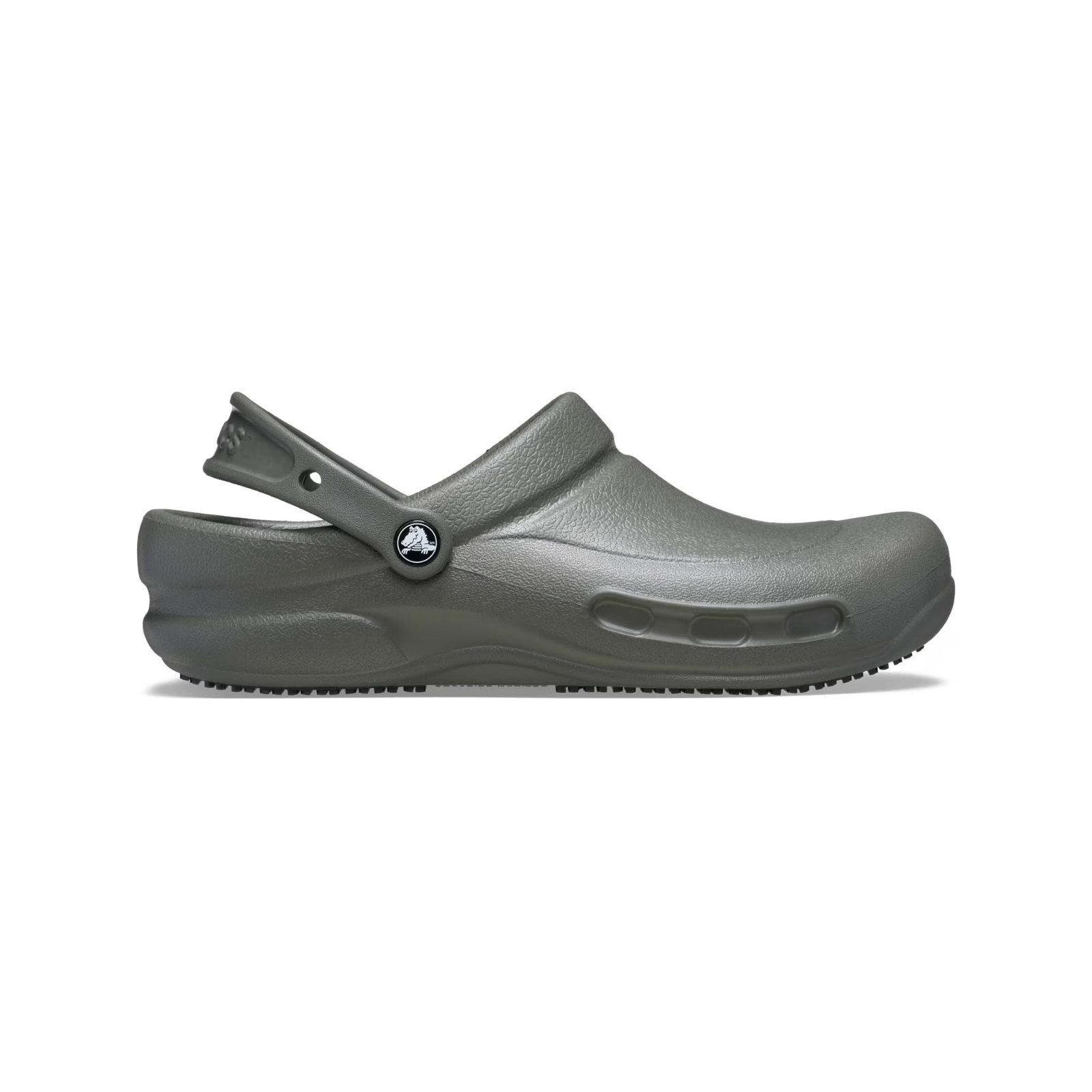Crocs at Work Unisex Bistro Slip Resistant Clog Comfort Dusty Olive Width Medium