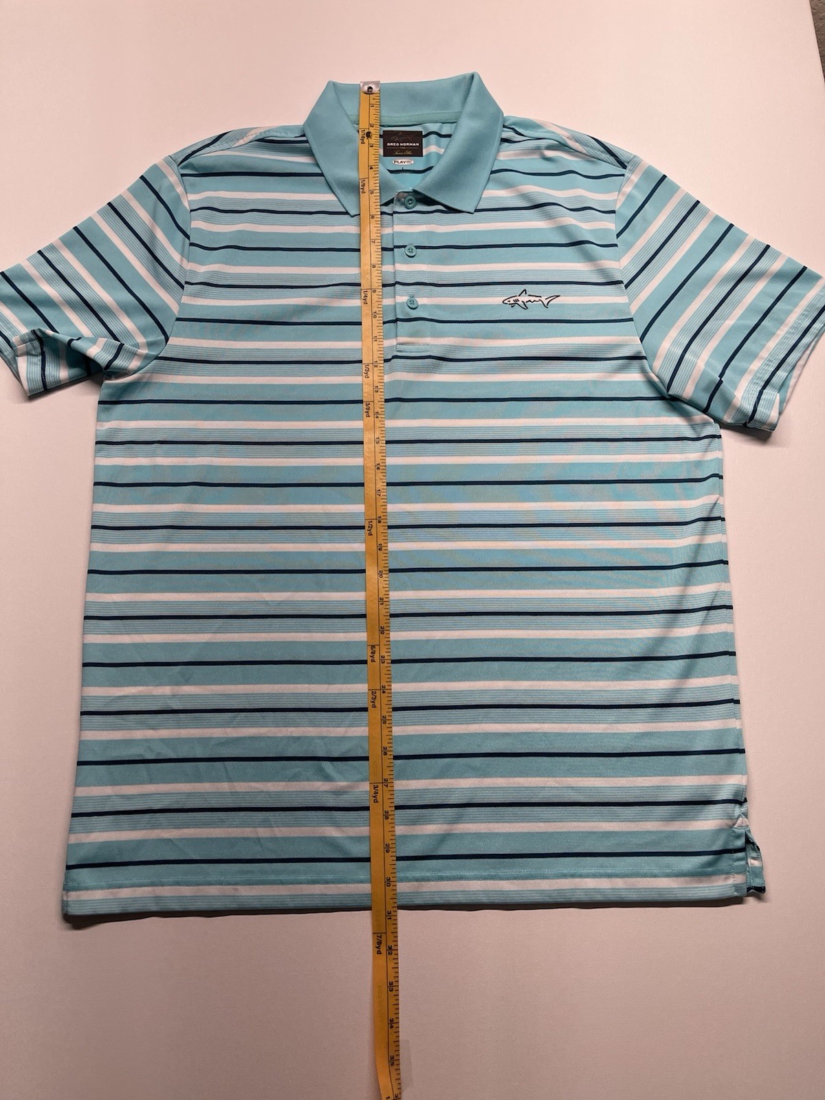 Greg Norman PlayDry Men’s Polo Golf Shirt (Large) Short Sleeve. Sku#0040
