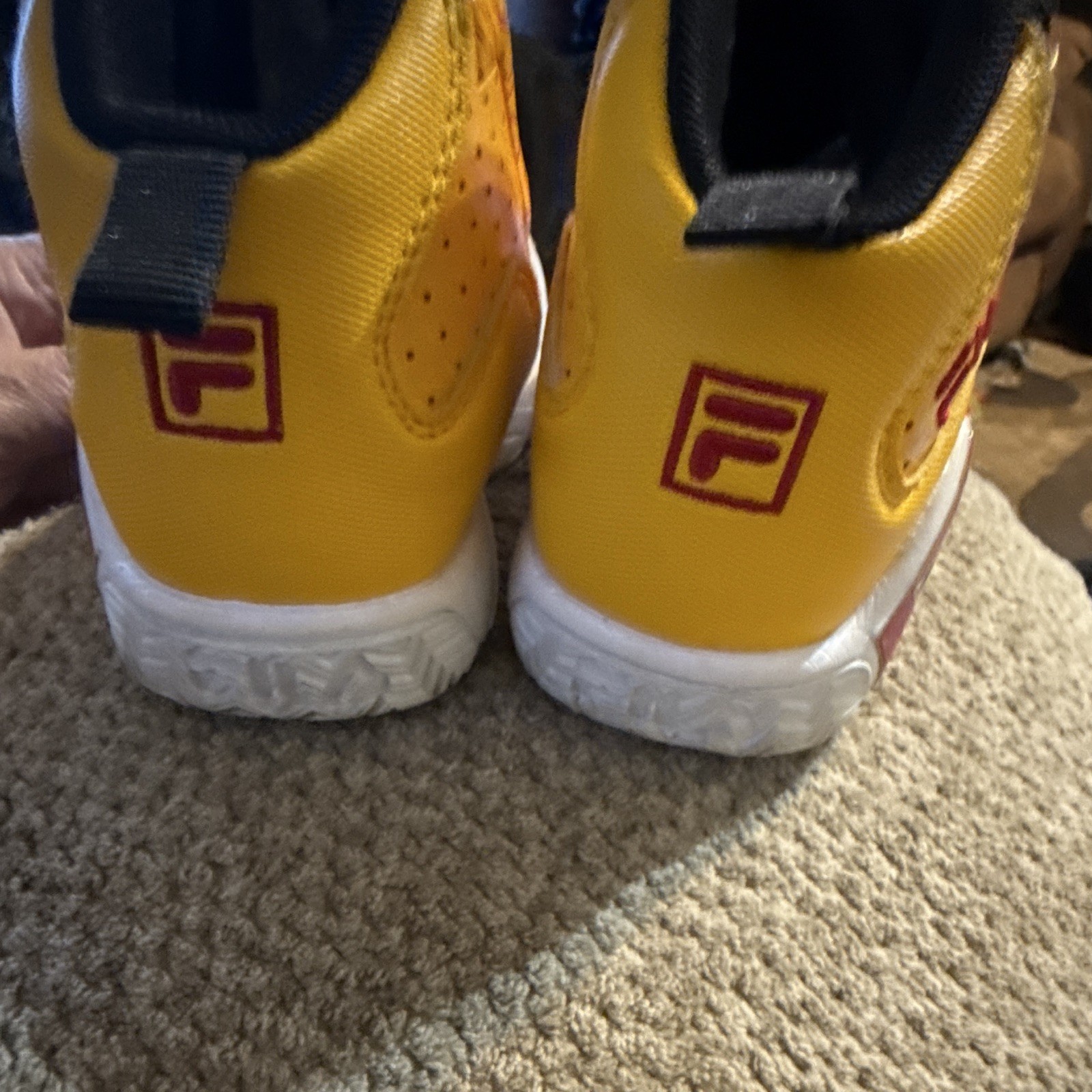FILA Toddler Athletic Sneakers White/Yellow/Red/Black size 8