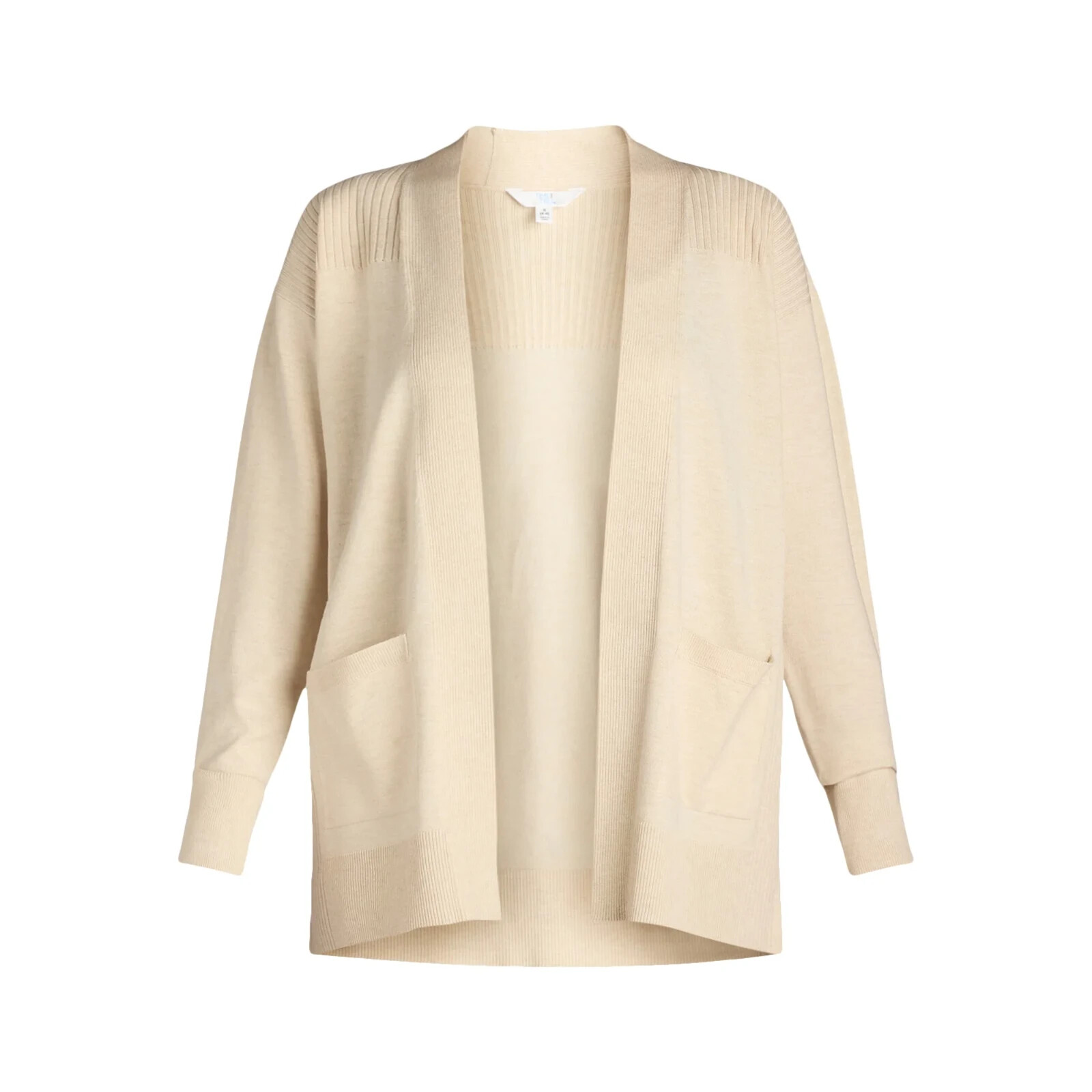 Time and Tru Women’s Open Front Cardigan Sweater Lightweight with Pockets XS-XXL