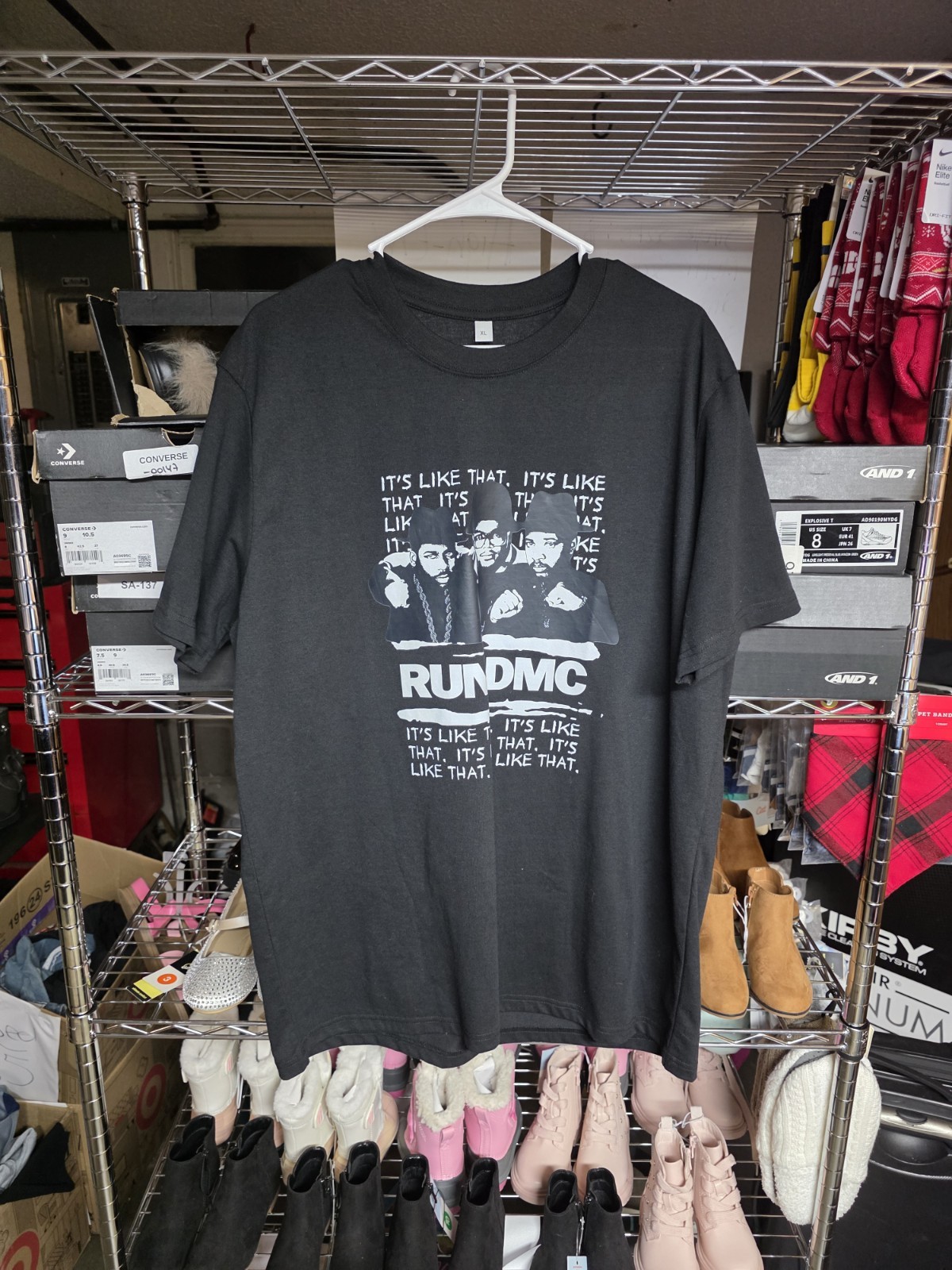 Run Dmc “It’s Like That” Men’s Size XL, Black, Graphic T-Shirt. New