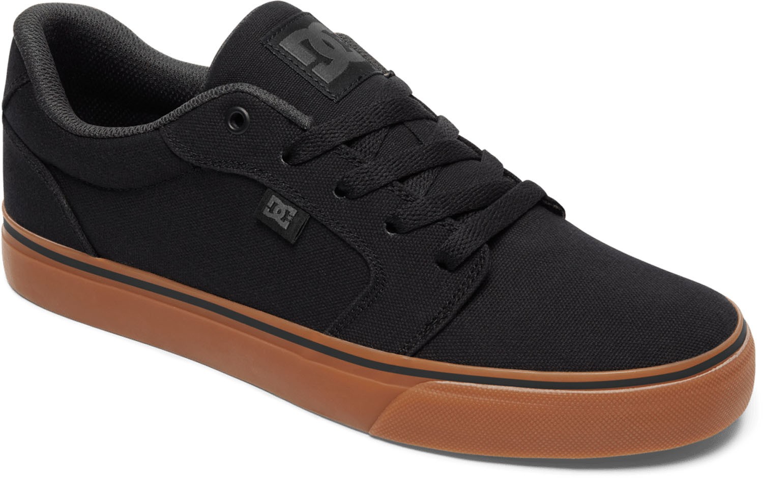 DC Mens Anvil Tx Low Top Shoes – Black / Gum – Authentic New