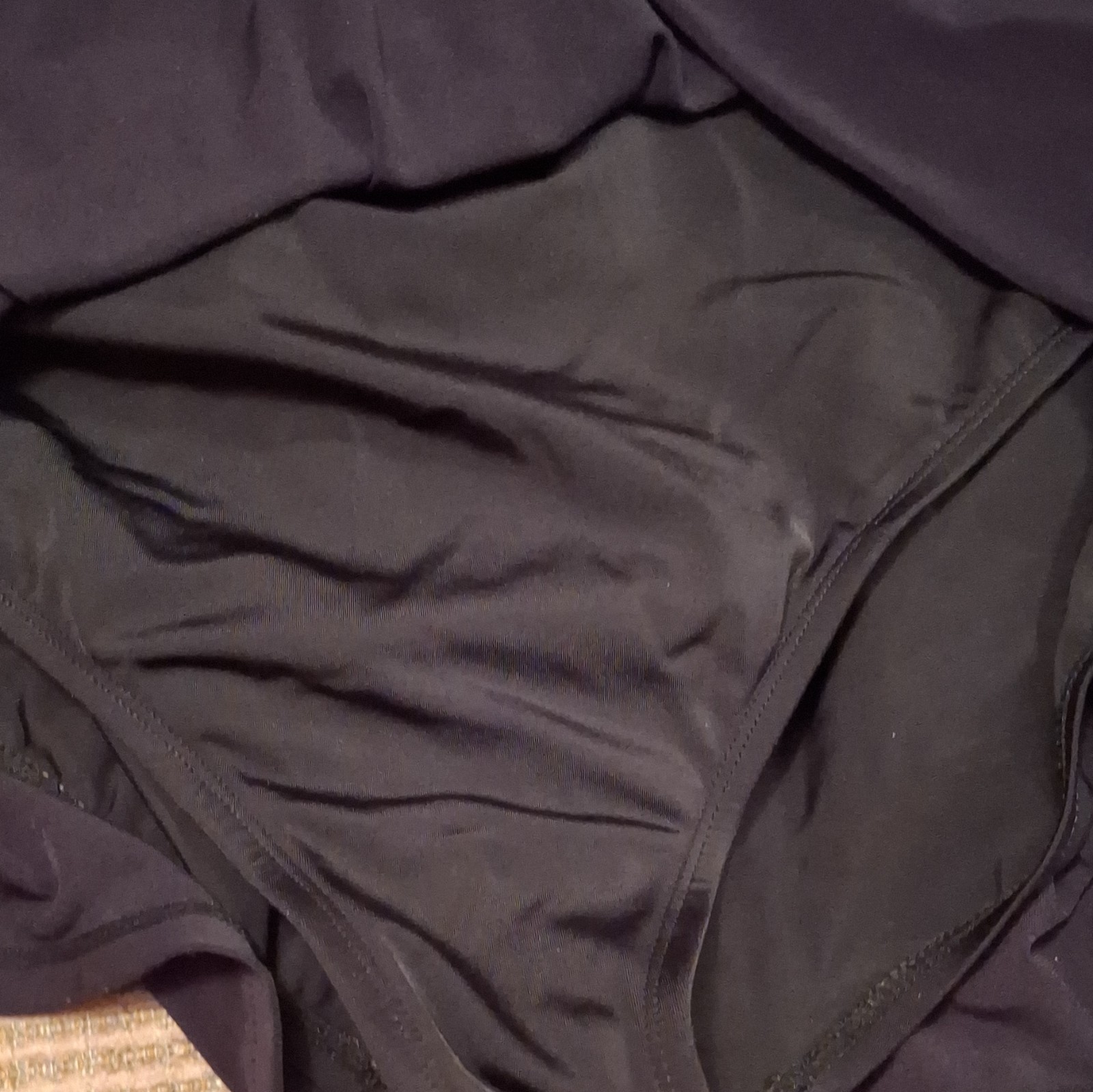 Sonnet Shores Black Swim Skirt Bottom Built-In Brief Lined Solid 20W