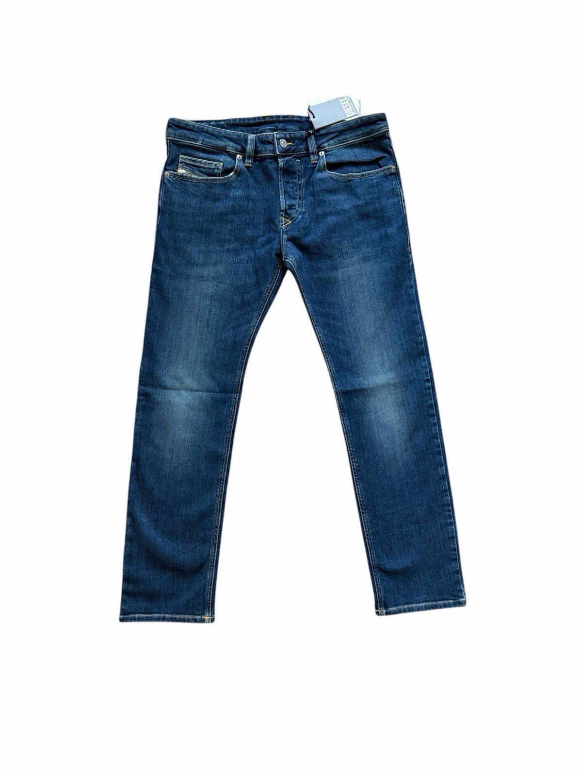 Diesel Mens Safado Straight Jeans RE020 Blue $250 Size 32×32 (32/32)