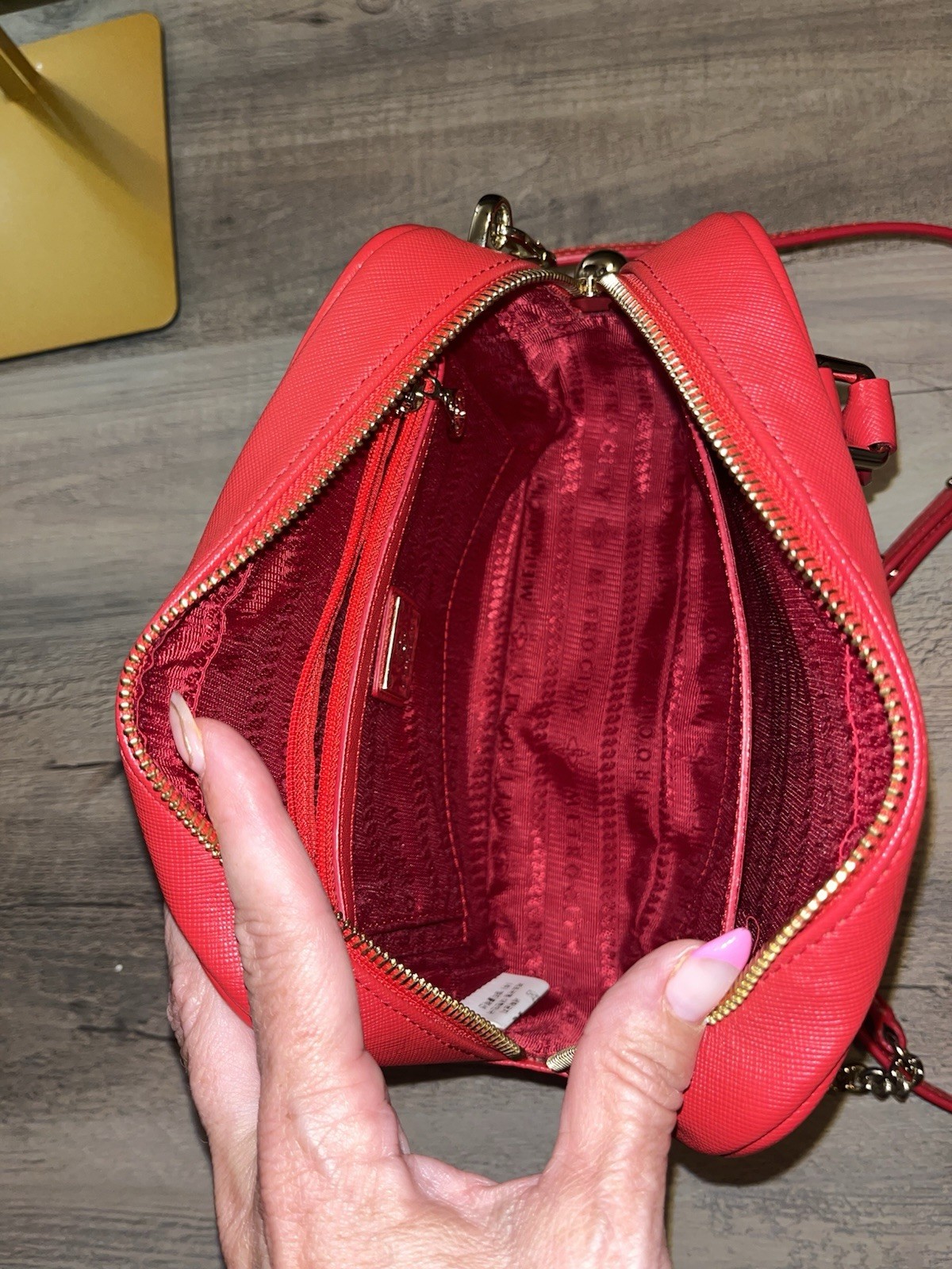 Metrocity Red Satchel Top Handle or crossbody