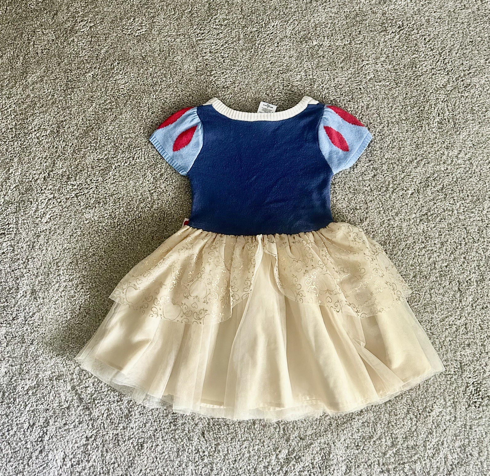 Disney Princess Snow White Costume Knit Sweater Top Tutu Skirt Dress 5T