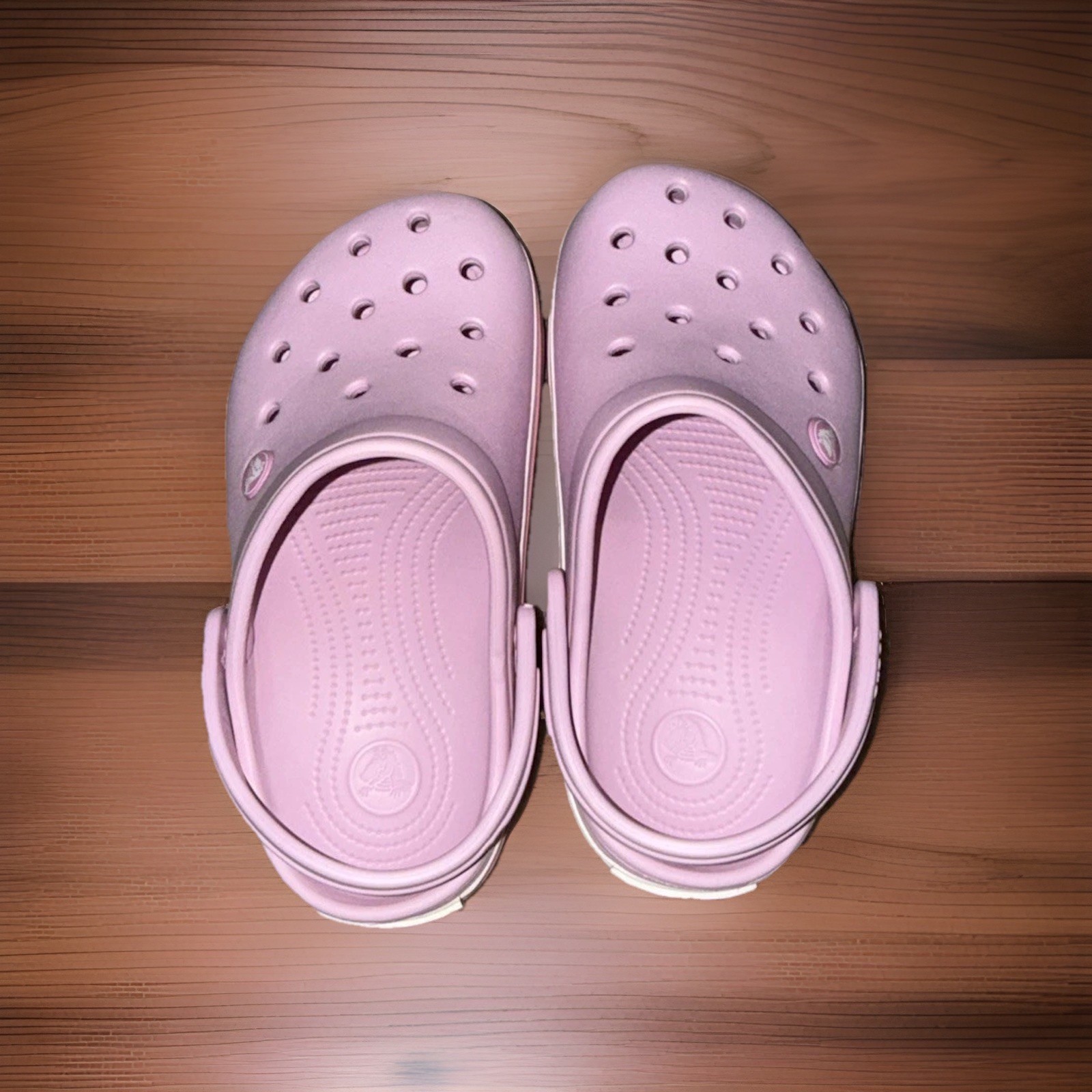 CROCS Kids Crocband Clogs Youth/Juniors Girls J-3 Ballerina Pink