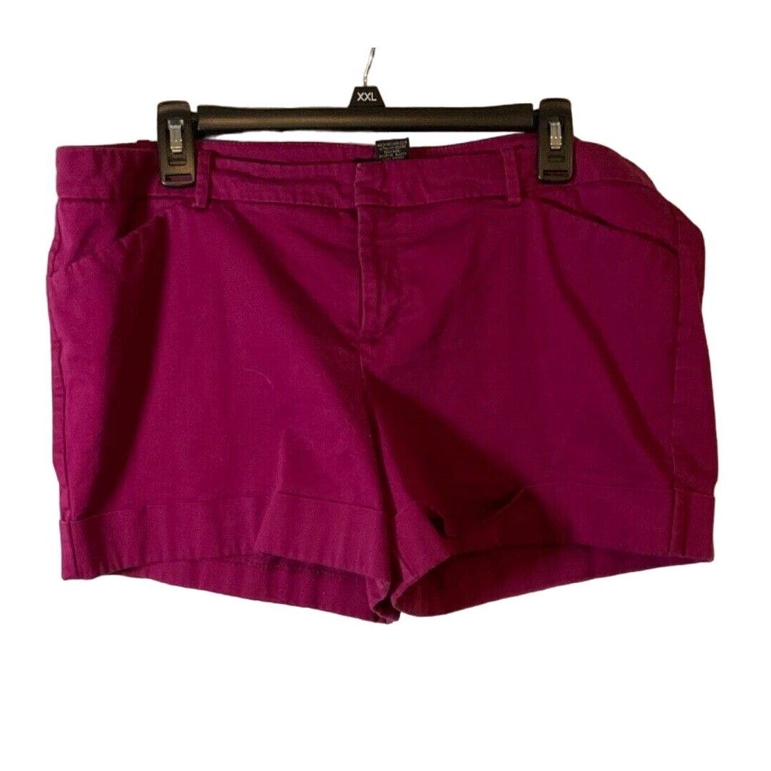 Wassio Fit 3 Women’s Maroon Shorts Size 16, 2 Front Pockets 90’s Style
