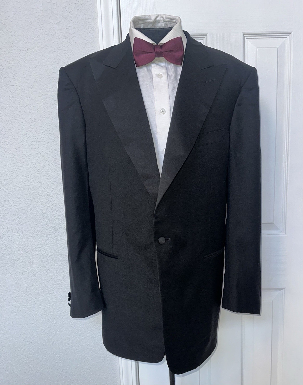 Superb Ermenegildo Zegna One Button Peak Lapels Men Tuxedo Jacket 50 R