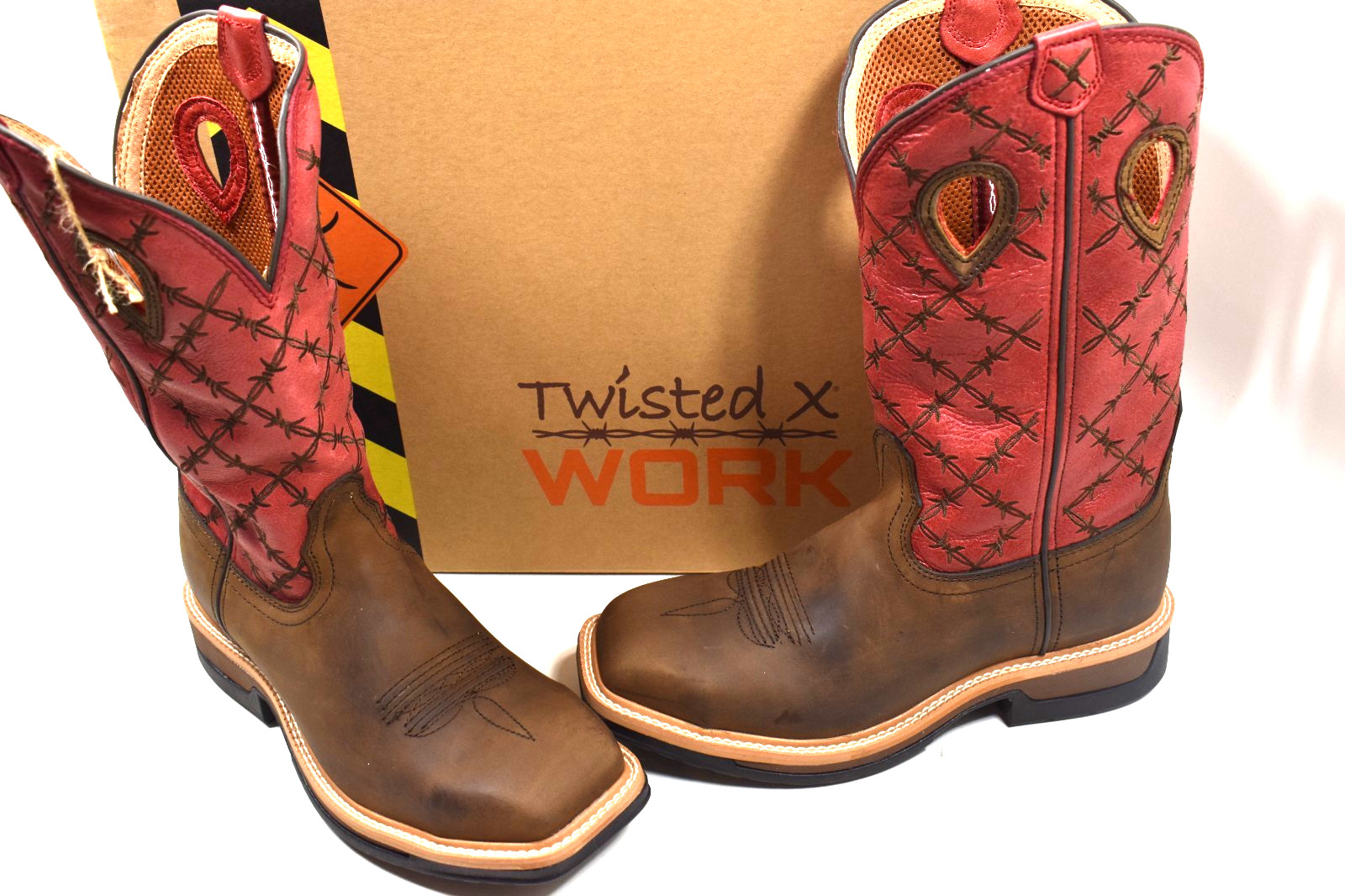 Twisted X Men’s 8 D Lite Western Work Boot Alloy Toe MLCA005 MEMORY FOAM FOOTBED