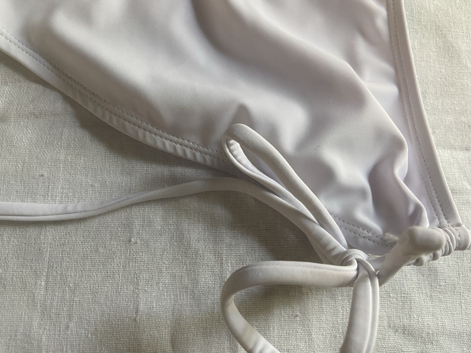 Zmart String Tie Bikini Bottoms White – Size L