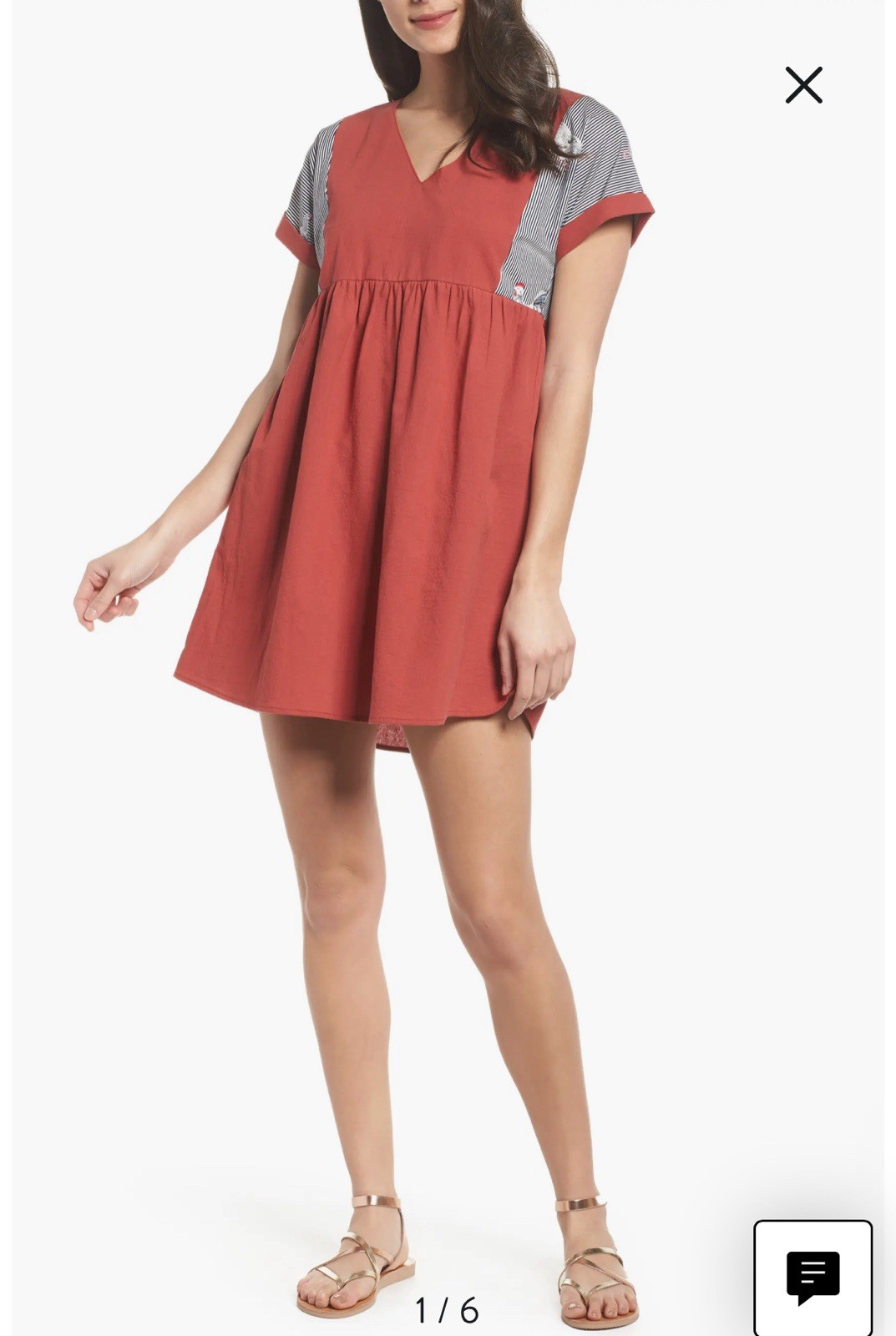 Nordstrom THML Baby Doll Dress Size XS