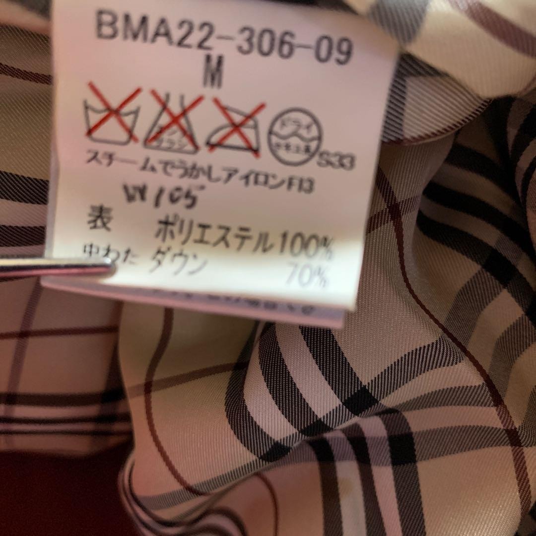 BURBERRY BLACK LABEL Down Coat Excellent Condition