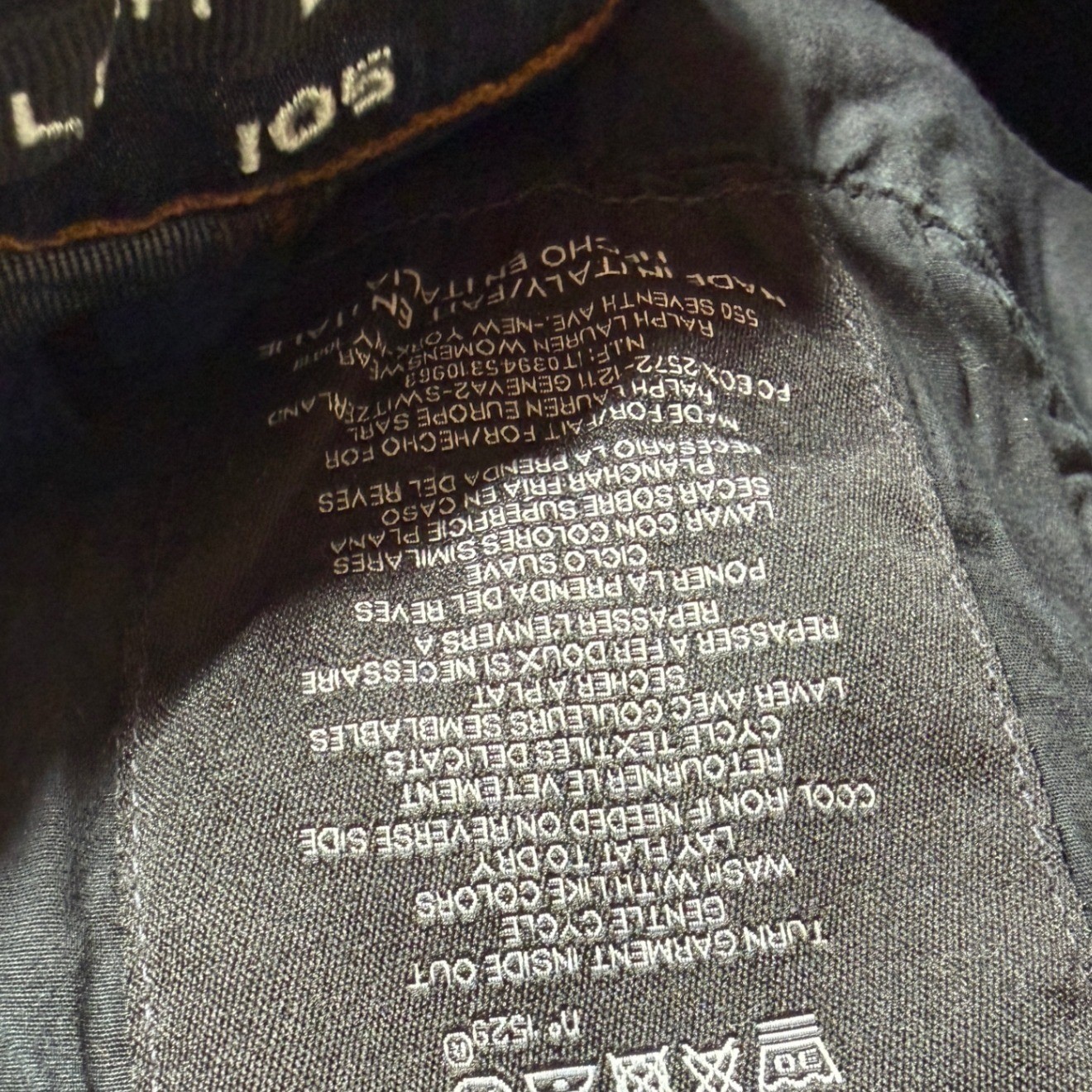 Ralph Lauren Black Label 105 Skinny Jeans size 28 Dark Blue