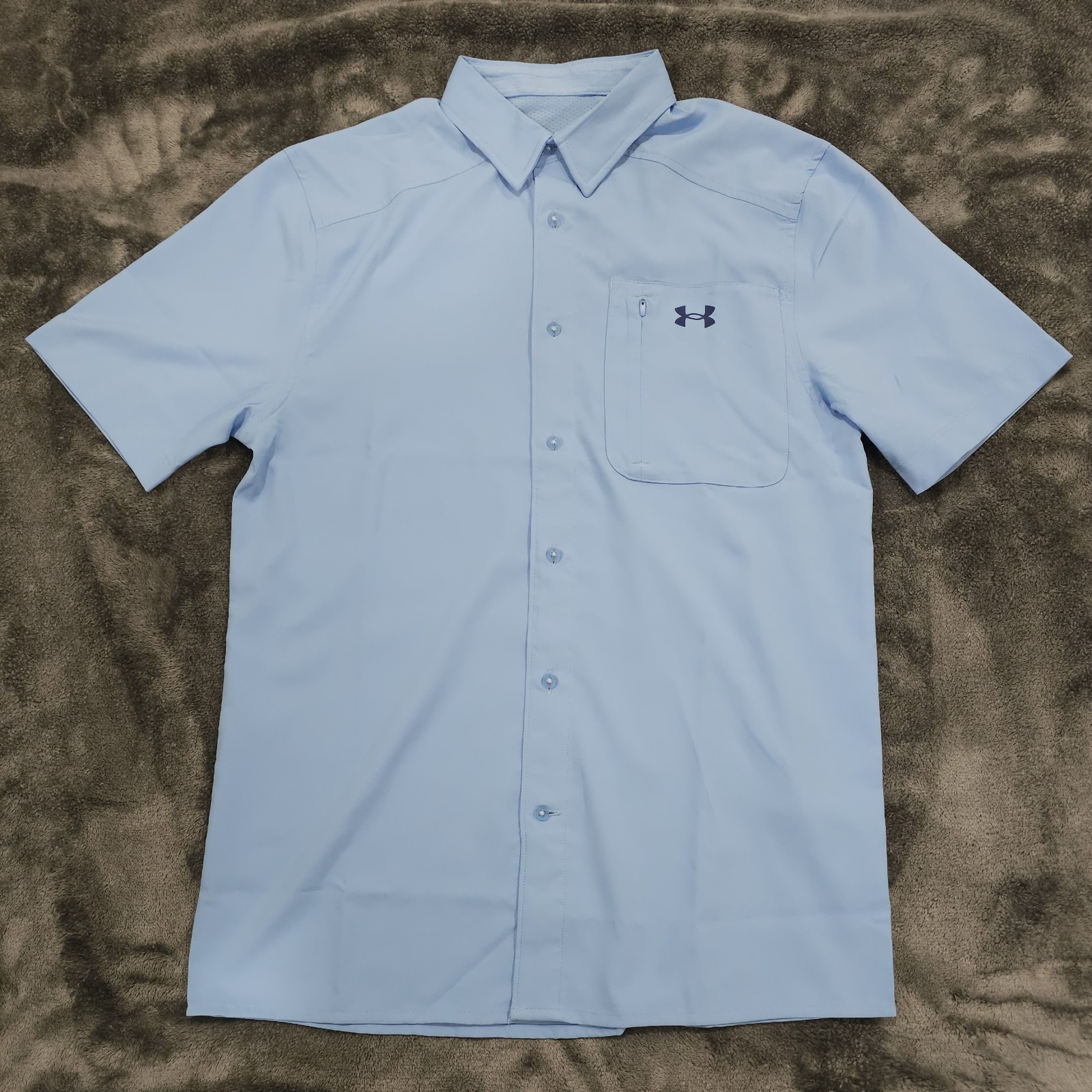 UNDER ARMOUR Drift Tide 2.0 Mens SZ Small Shirt Carolina BLUE Casual Outdoors