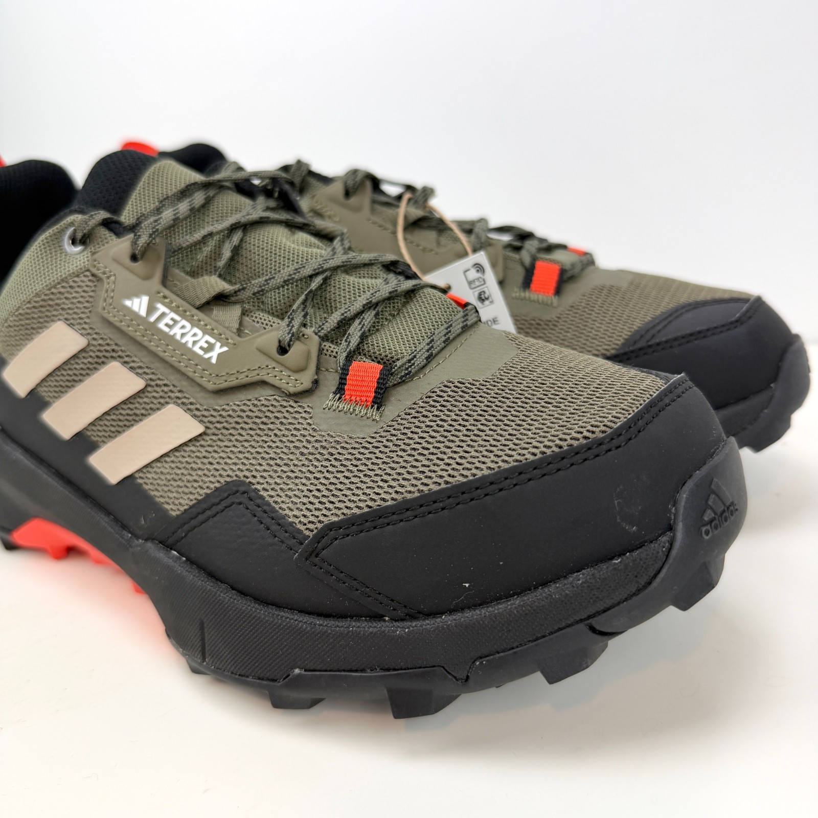 adidas Terrex AX4 Wide Mens Hiking Shoes Olive Green IG8852 Sz 9.5 FIT SMALL