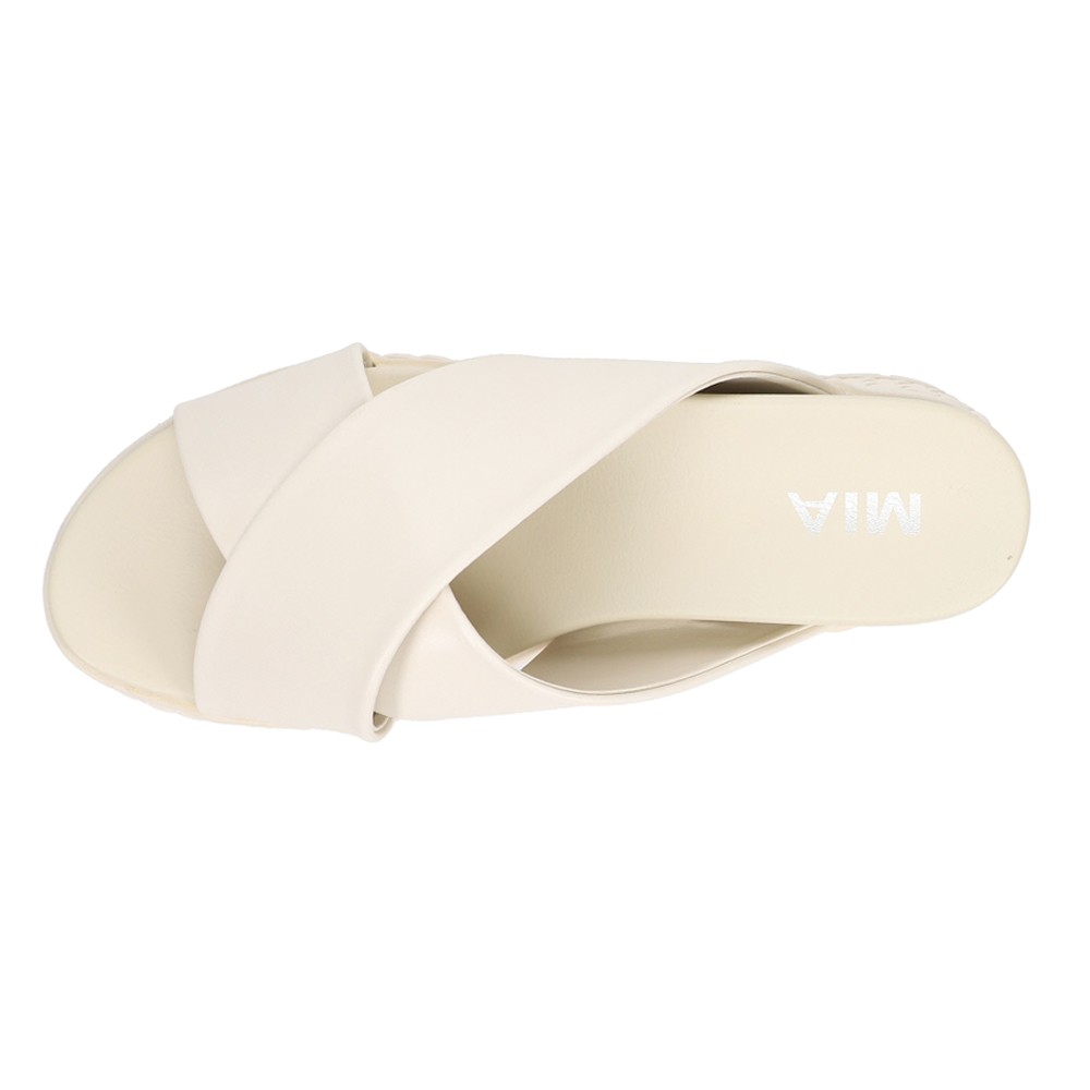 MIA Kornelia Platform Slide Womens White Casual Sandals MH2327-BNE