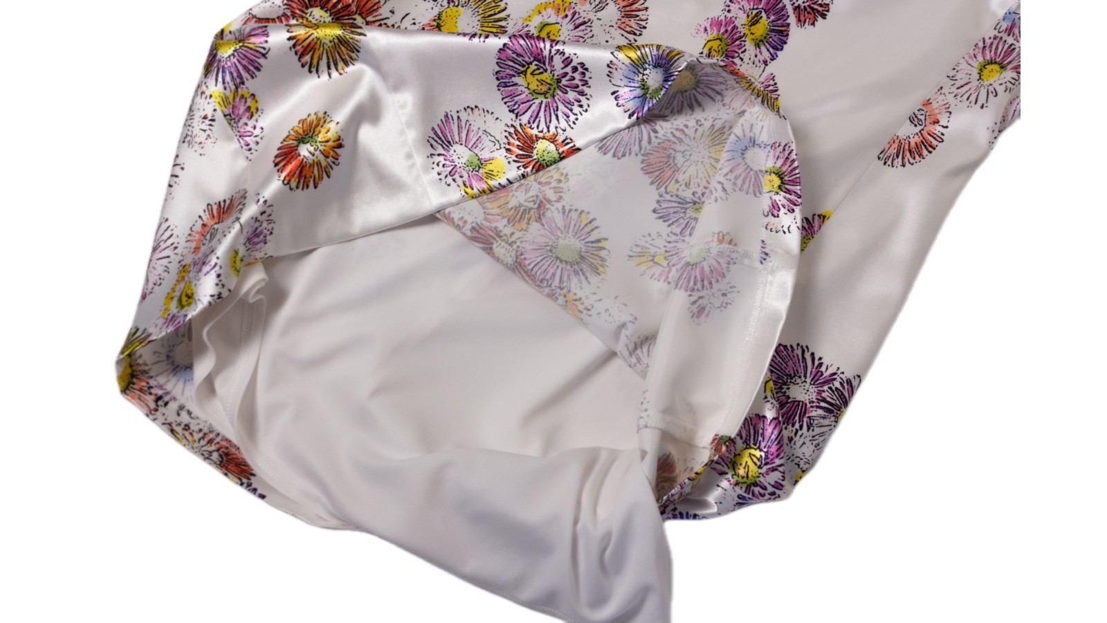 Joseph Ribkoff White Floral A-Line Dress UK 12 US 10 Sleeveless Knee Length