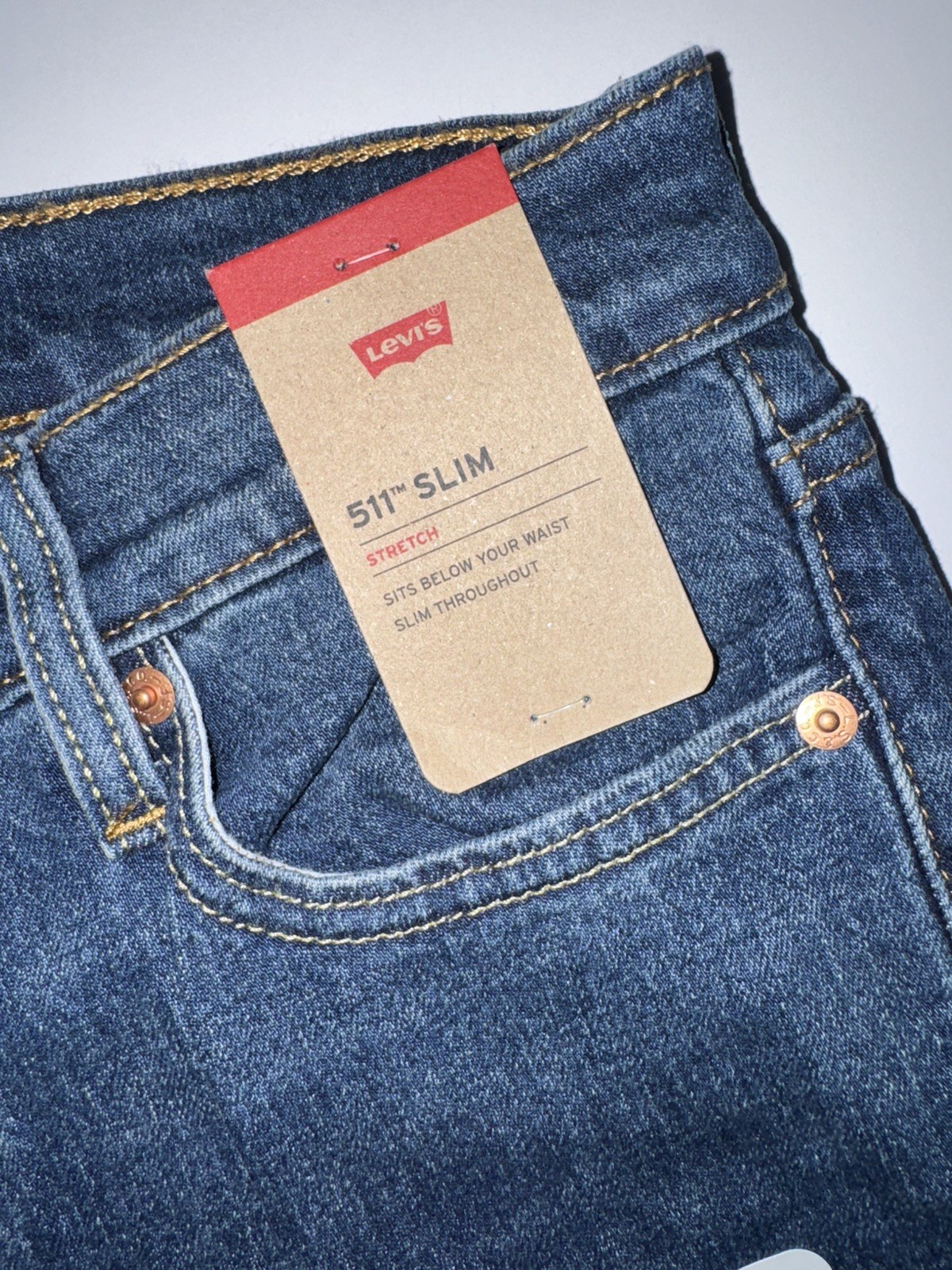 Levi’s 511 Slim Fit Stretch Men’s Size 30X32 Jeans Blue Medium Wash NEW W/Tags