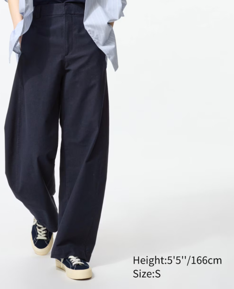 UNIQLO Jersey Barrel Silhouette Pants High Quality Materials NEW XS-4XL