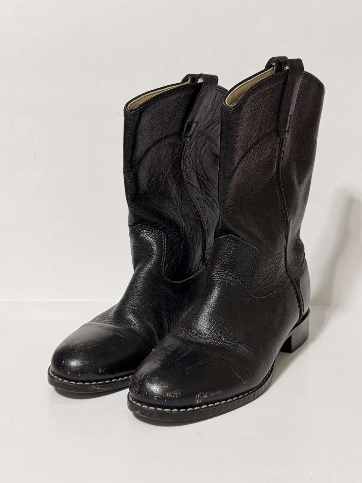 Youth Black A Jama Product Cowboy Boots sz 4 4110 040