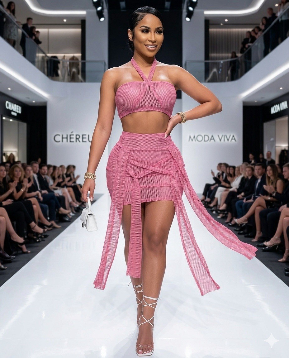 Sexy Wrap Bandage Set – Halter Top & Mini Skirt , all sizes are available.