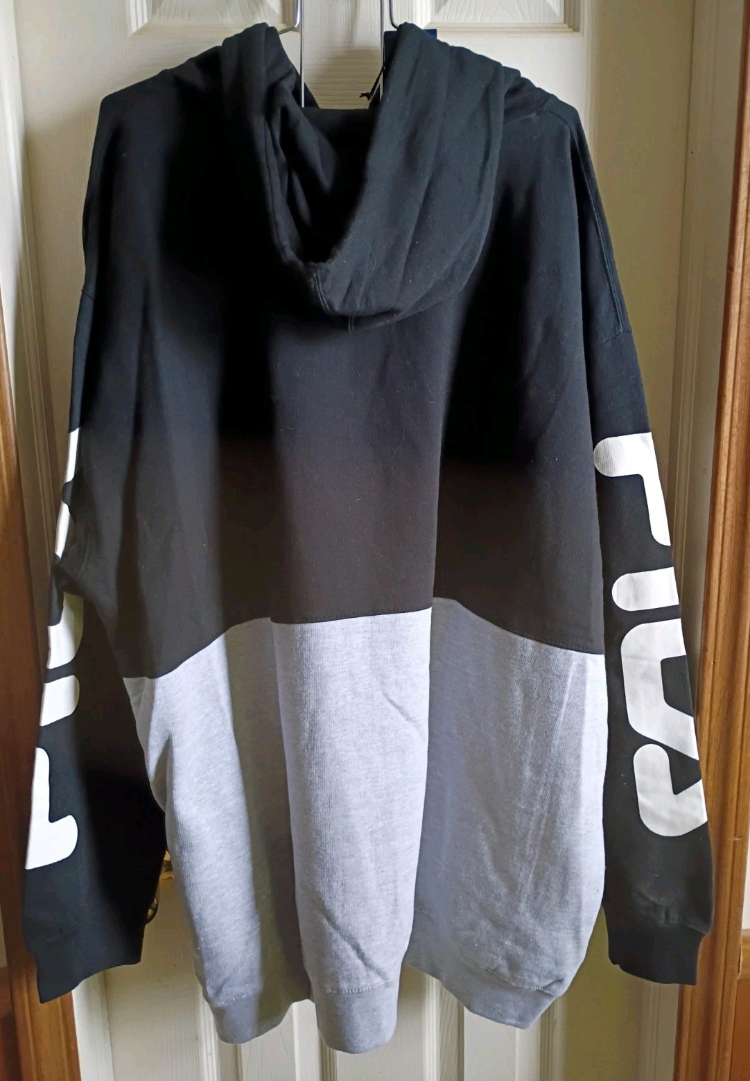 Fila Men’s Hoodie Sweatshirt Big/Tall Sz 3XLT Black/Gray NWT