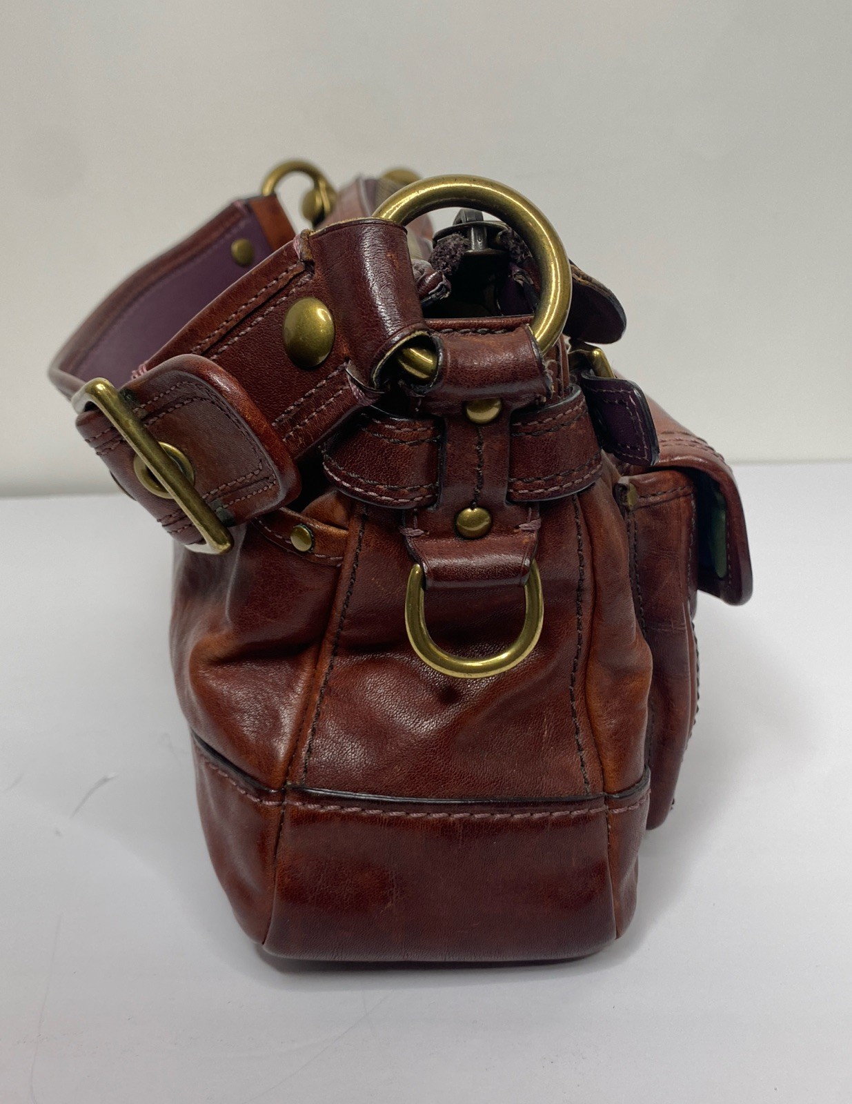 Coach Legacy 65th Anniversary #11127 Brown Leather Shoulder Bag Brass Vtg READ