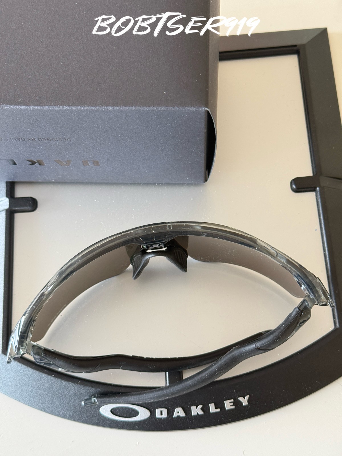 Oakley OO9208 Radar EV Path Sunglasses Clear Gray Frame Prizm Mirrored Lens