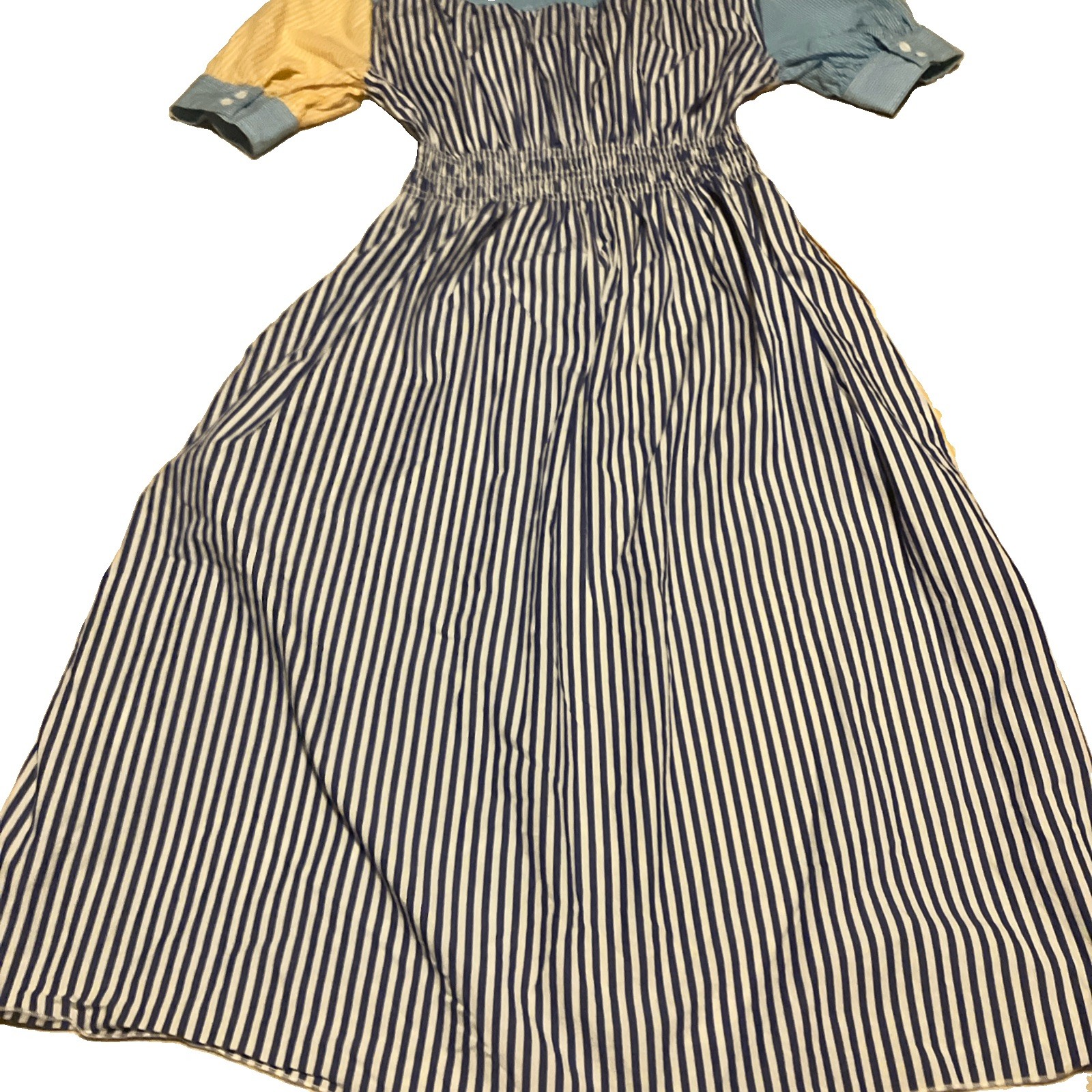 Solid & Striped Solid & Striped The Delilah Shirt Dress Mixed Stripe Read Deep V