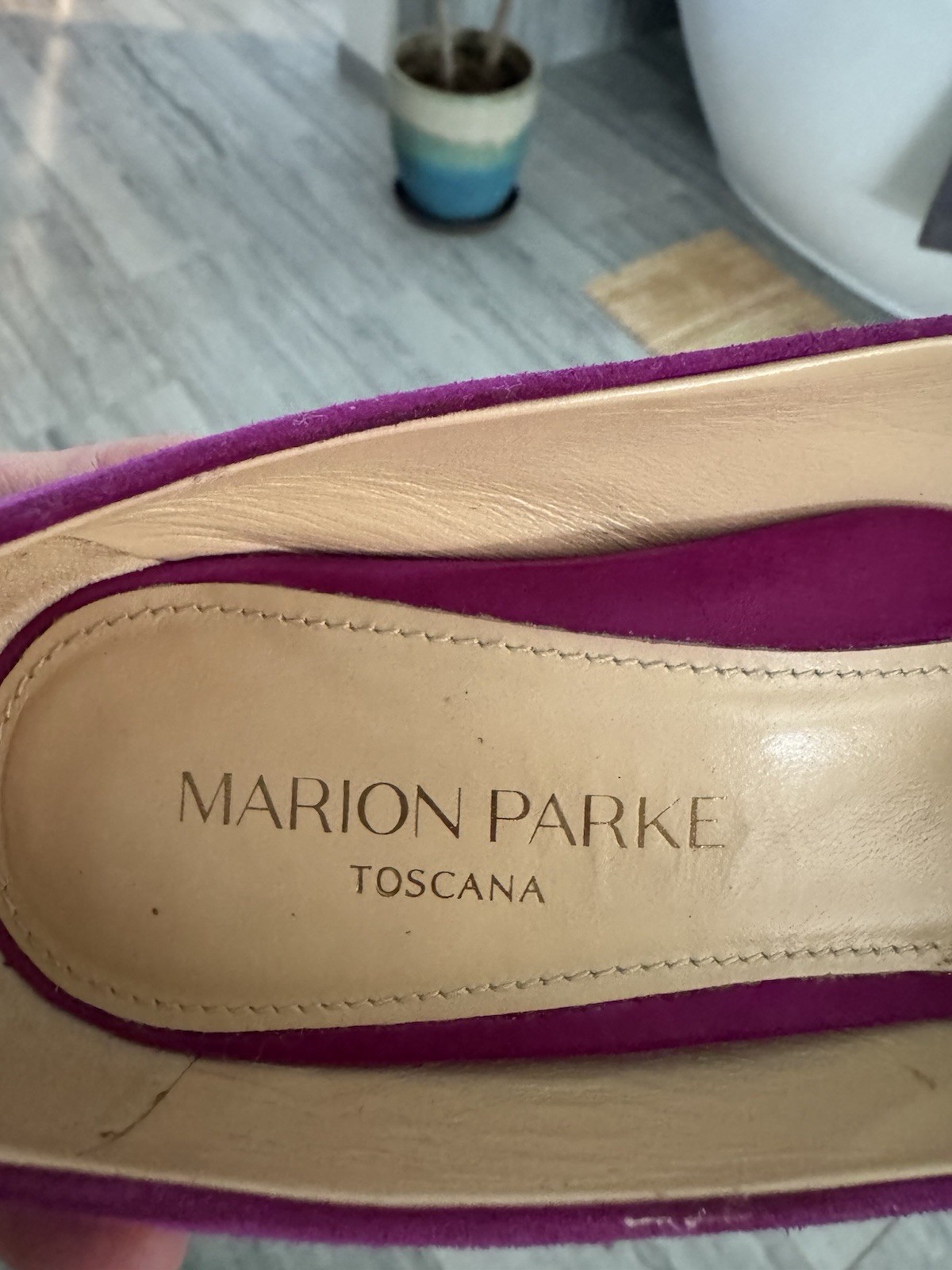 Marion Parke Pink Suede Pointed Toe Stiletto Pump Heels Women’s US 6