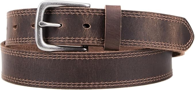 VATAN Men’s Full Grain Leather Belt Handmade Casual Jeans Belt Gift Box