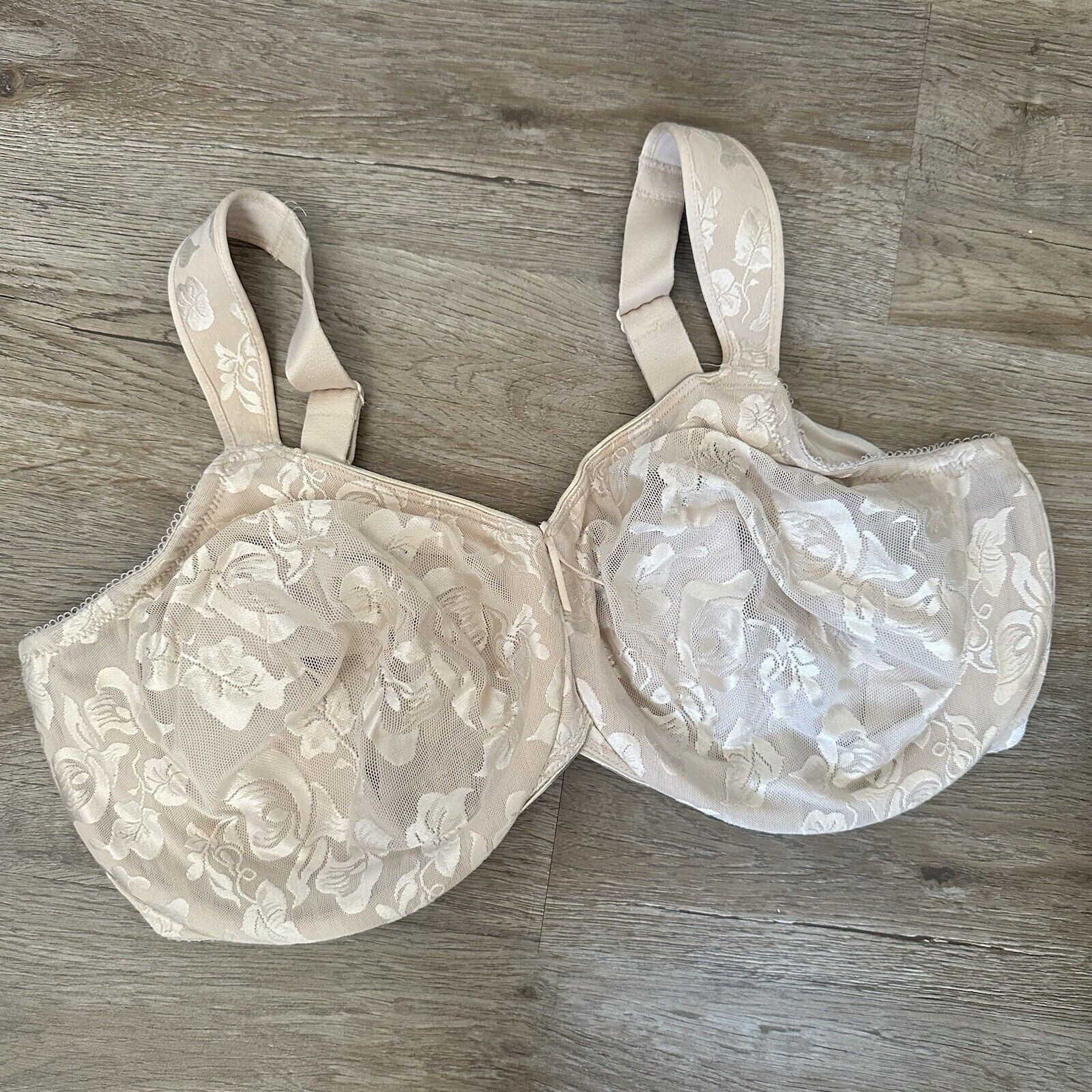 Wacoal Awareness Bra 42G Underwire Sand Satin Unlined 85567 Full Coverage $68