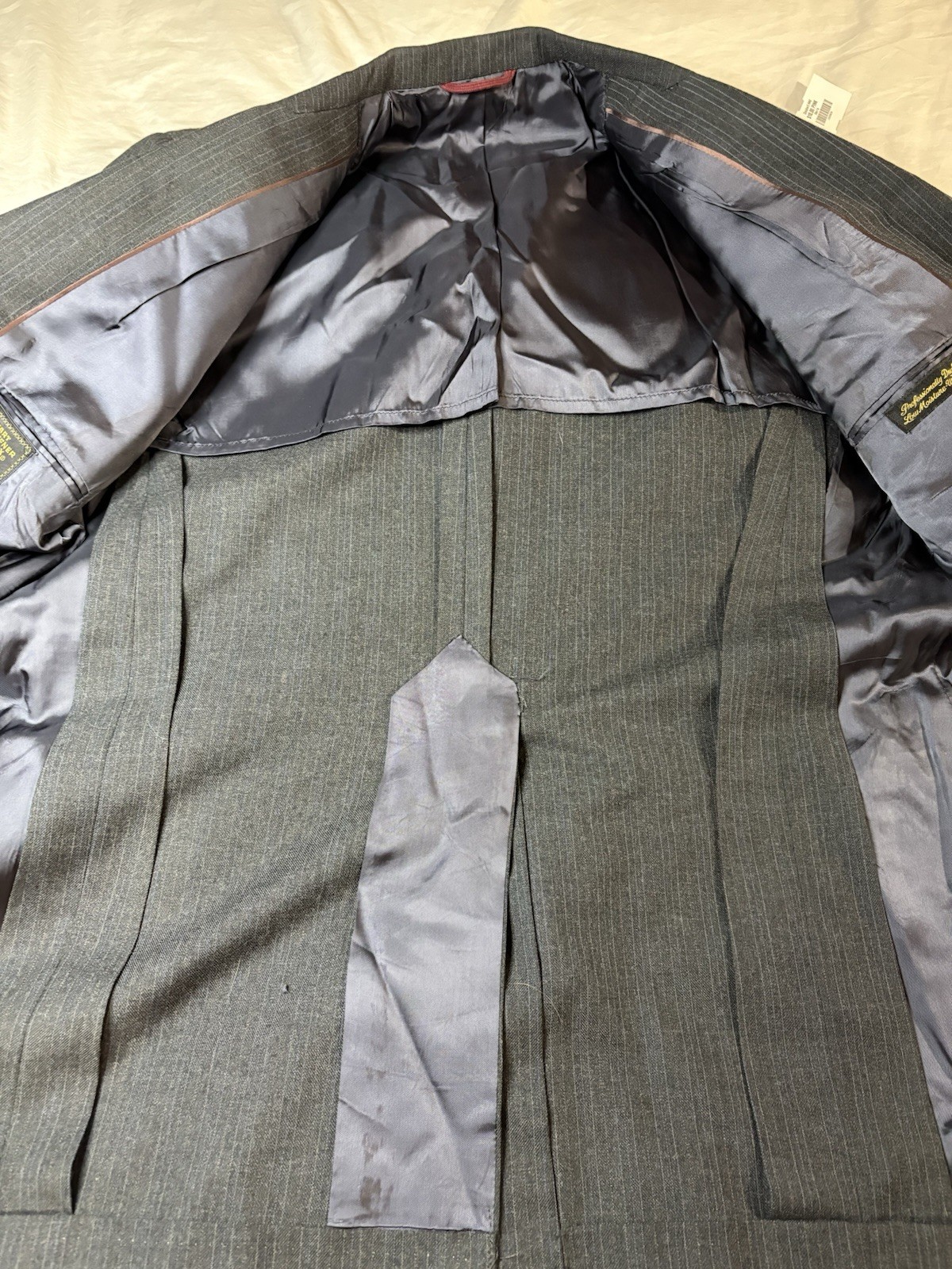 Hart Schaffner & Marx Vintage Men’s Gray Striped Suit Jacket