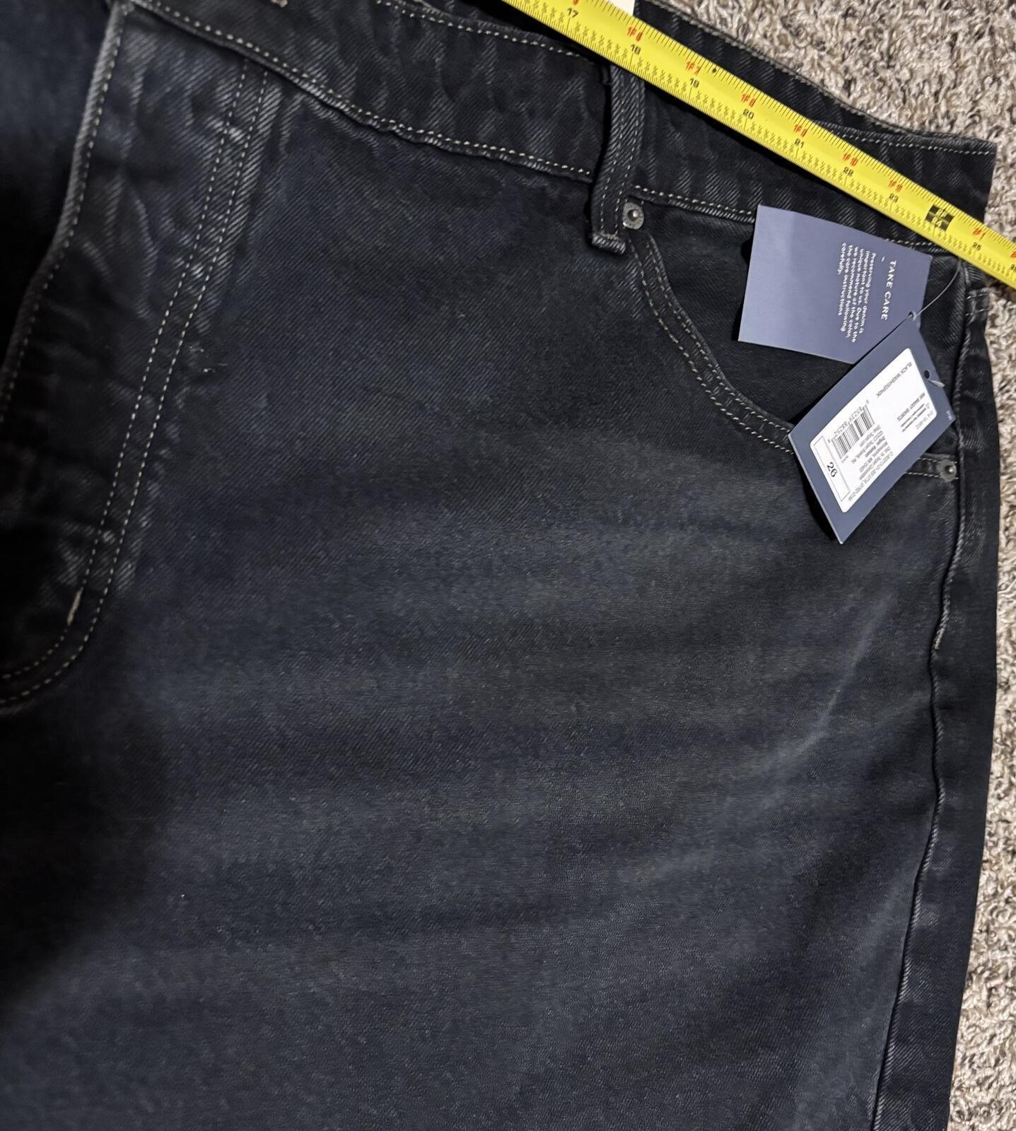 Lot of 2 NWT Universal Thread Plus Size 26 Jean Shorts Denim Black Blue 26W