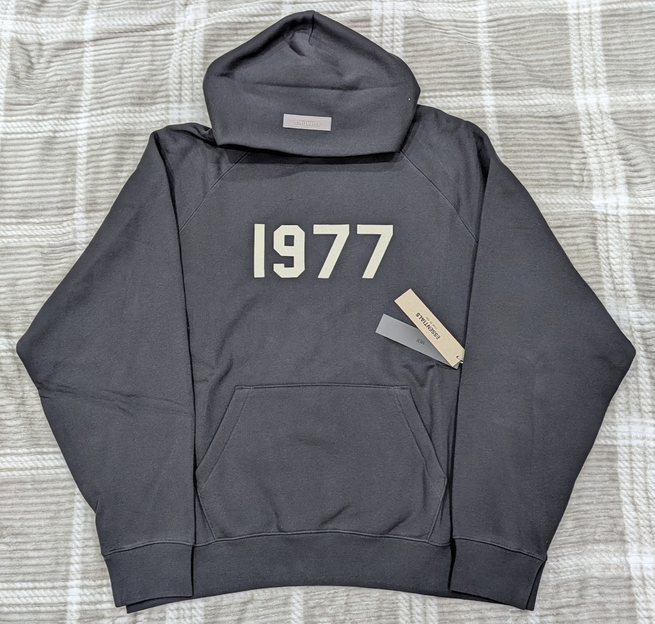 Fear of God Essentials Hoodie 1977 ‘Iron’ M Size Loose Oversize Hoodie NWT