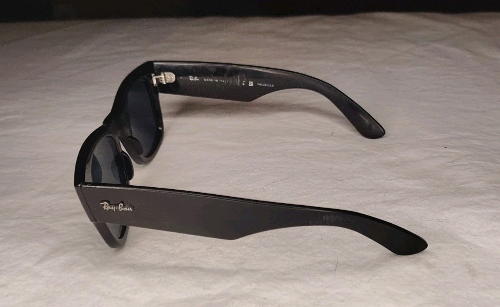 Ray-Ban RB 0840-S Mega Wayfarer Sunglasses Black/Blue