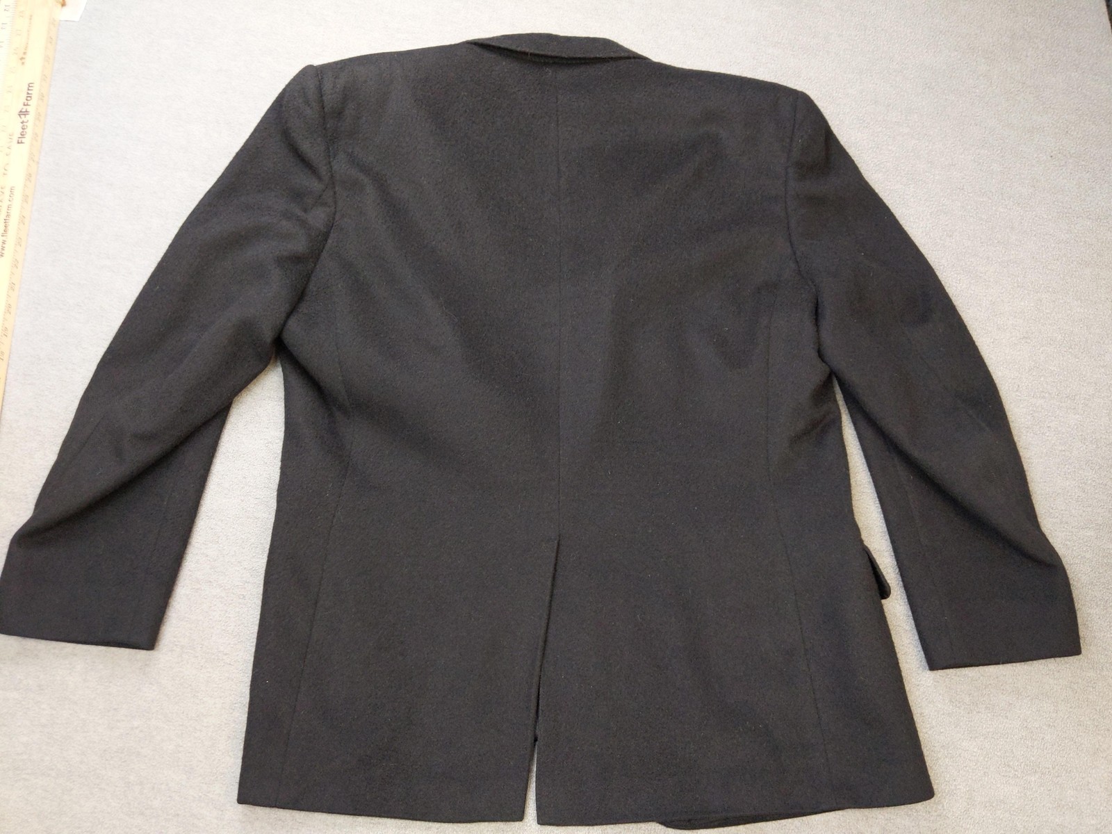Tailors Row By Deansgate Blazer Mens 44 Black Sport Coat Jacket Classic Formal