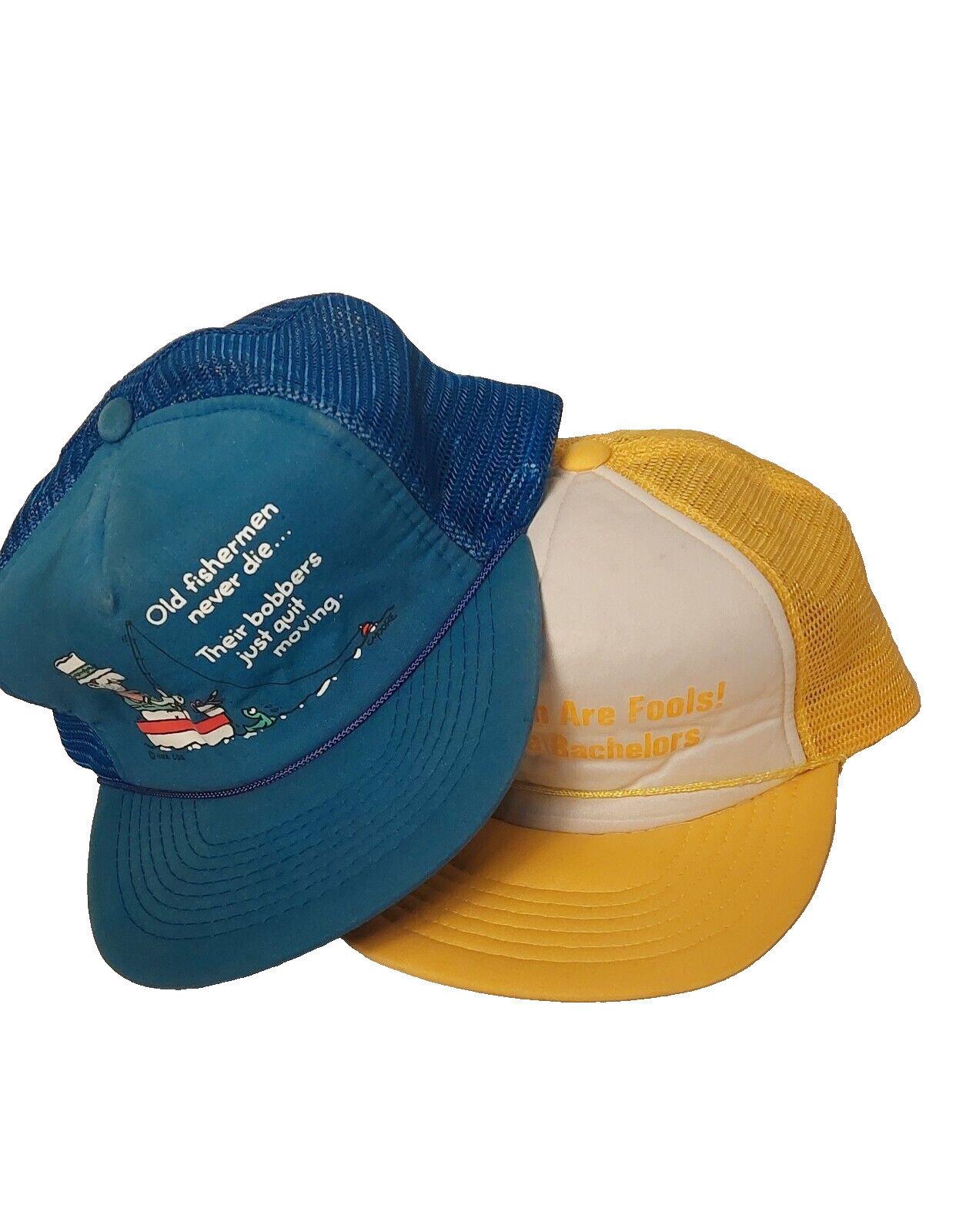 Vintage Funny Trucker Hat Snapback Men’s Humor Novelty Hat Fishing
