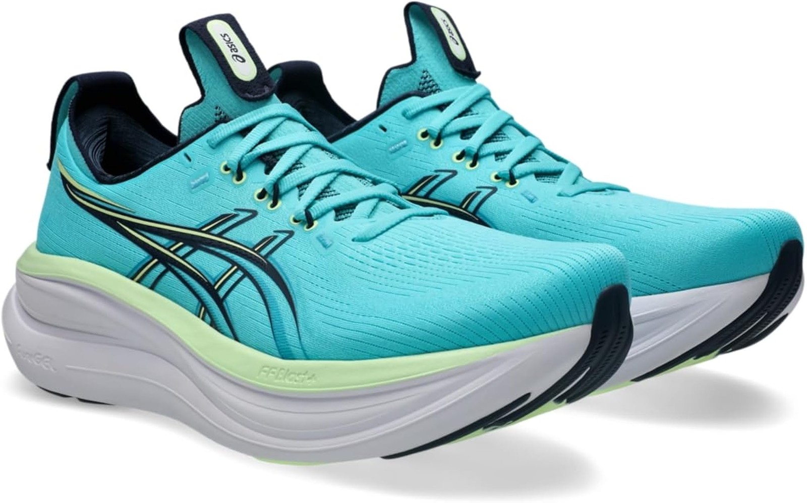 ASICS Men’s Gel-Nimbus 28 Running Shoes, 12.5, Energy Aqua/Midnight – Energy Aqu