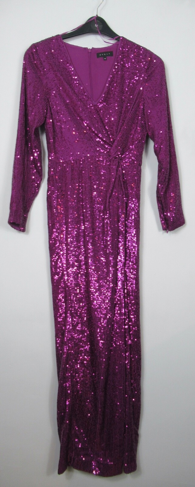 New Debenhams Debut Pink Sequin Maxi Occasion Dress Size 8