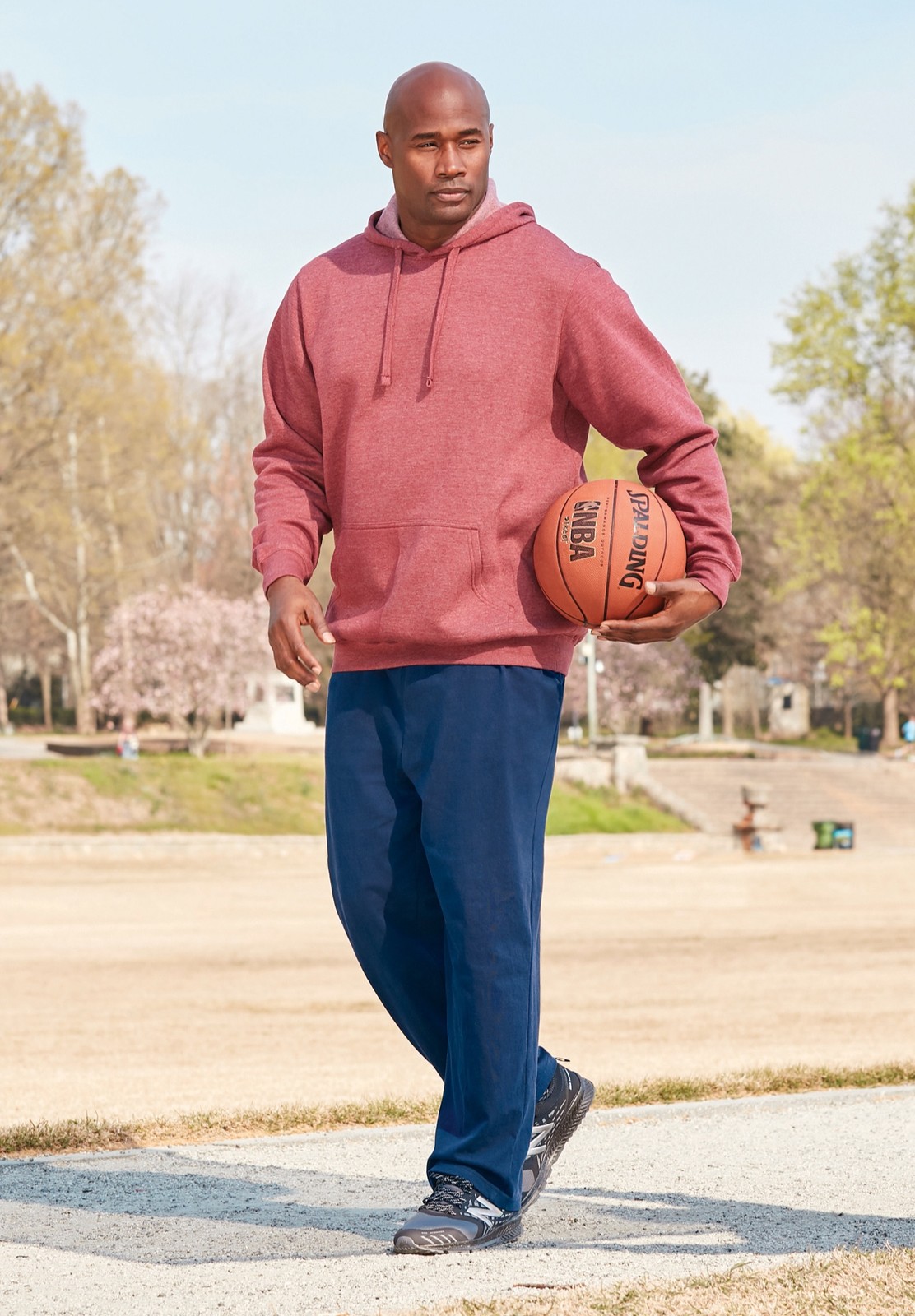 KingSize Lightweight Jersey Open Bottom Sweatpants
