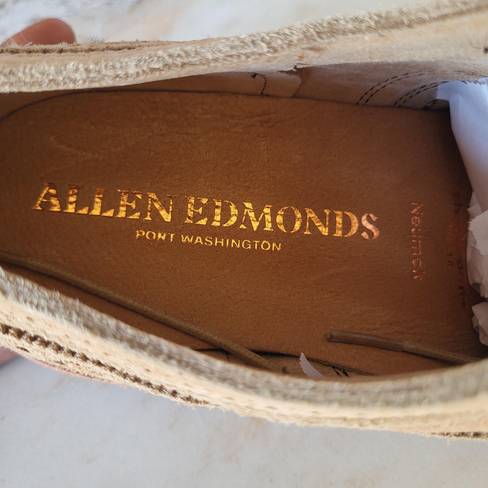 Allen Edmonds Neumok Suede Wingtip Featherwelt Oxfords Men’s Size 9 E