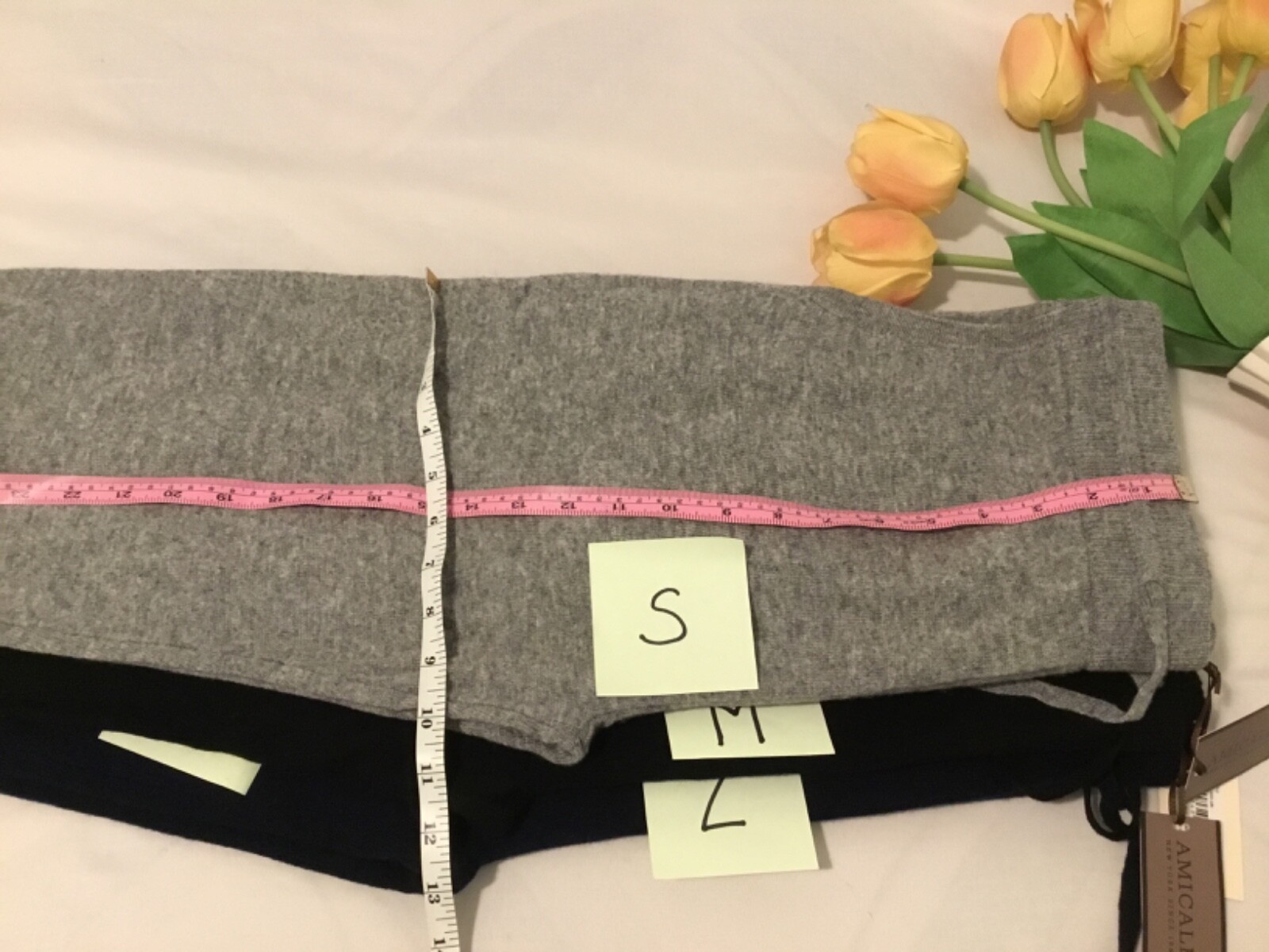 AMICALE Men’s GREY MEDIUM 90% wool 10% cashmere Lounge jogger pajamas Pant $295