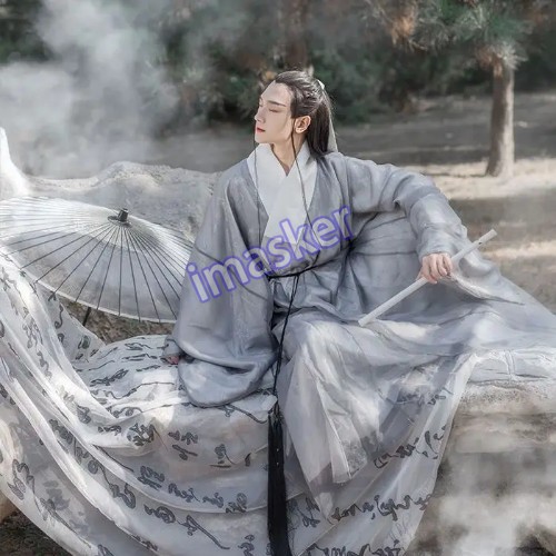 Ming Dynasty Chinese Hanfu Ancient Vintage Costume Cosplay Outfit Embroidery