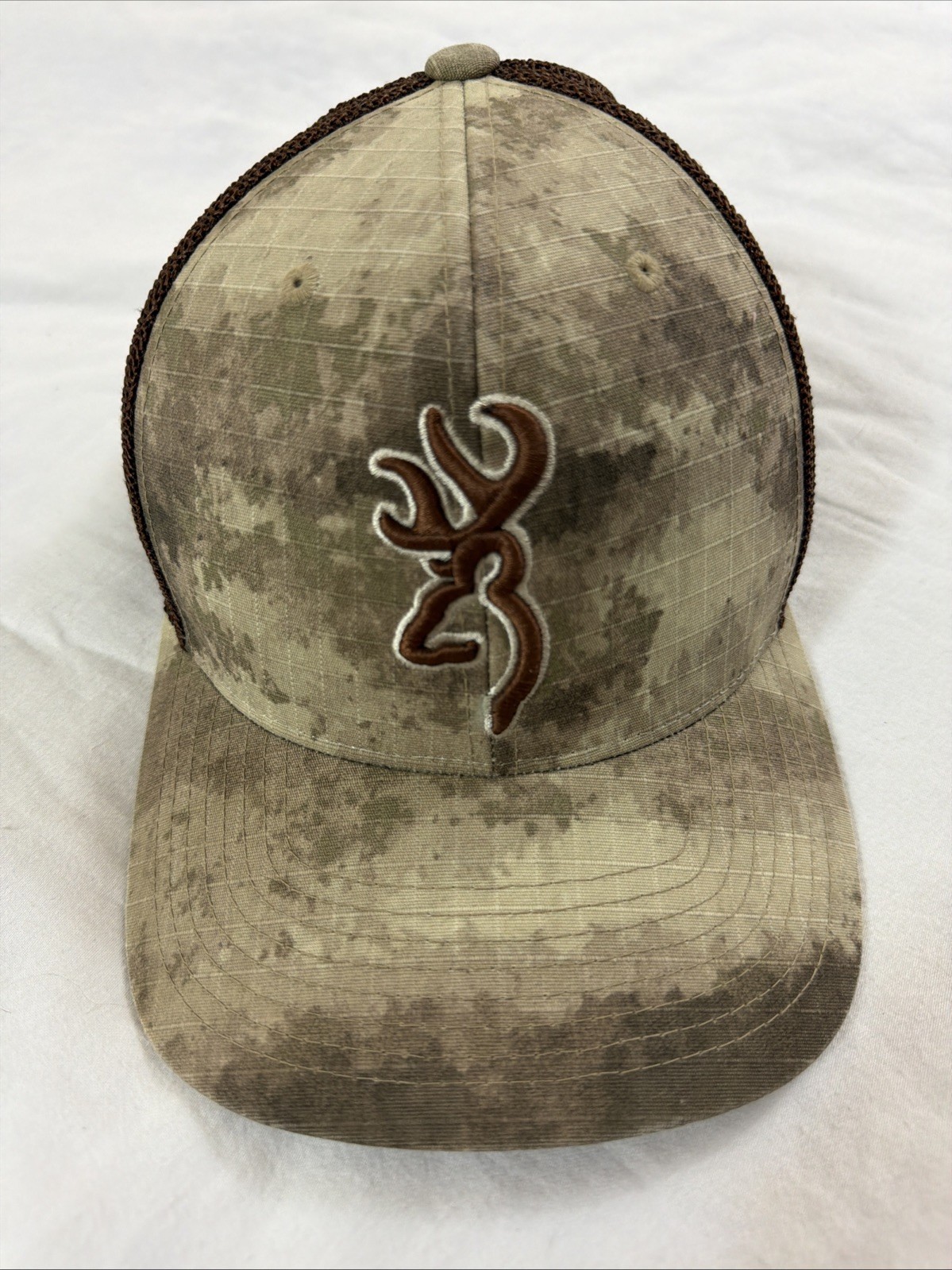 Browning Trucker Hat Mesh SnapBack Digi Camo And Brown Adjustable