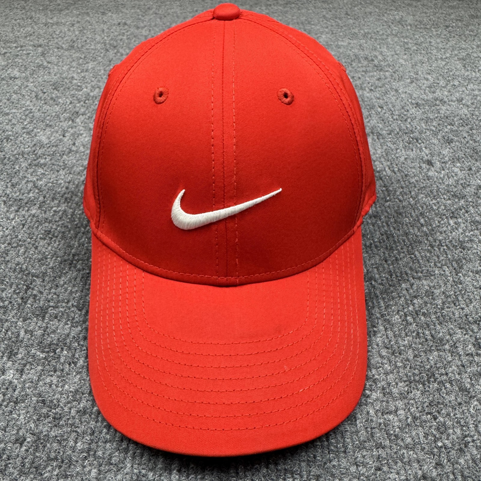 Nike Hat Cap Strap Back One Size Mens Red Legacy91 Dri-FIT Running Sports