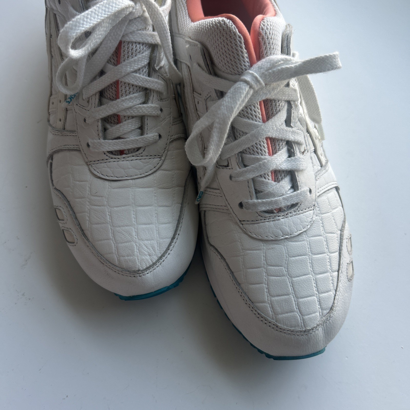 ASICS GEL-LYTE III ” MIAMI VICE” MEN SIZE 8 White Orange Blue