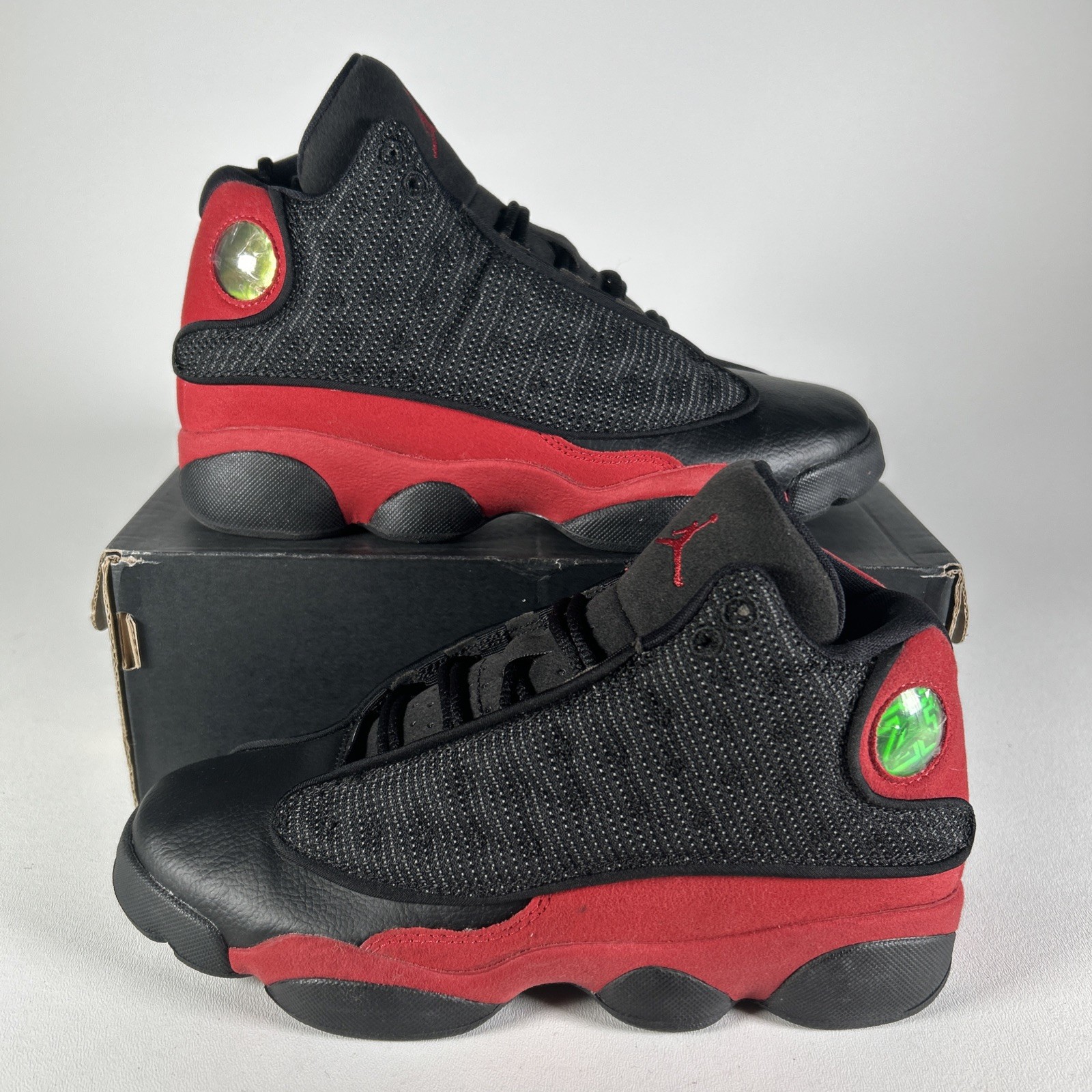 NIKE Air Jordan 13 Retro GS ‘Bred’ 2017 BLACK/ TRUE RED 414574-004 Youth 5y